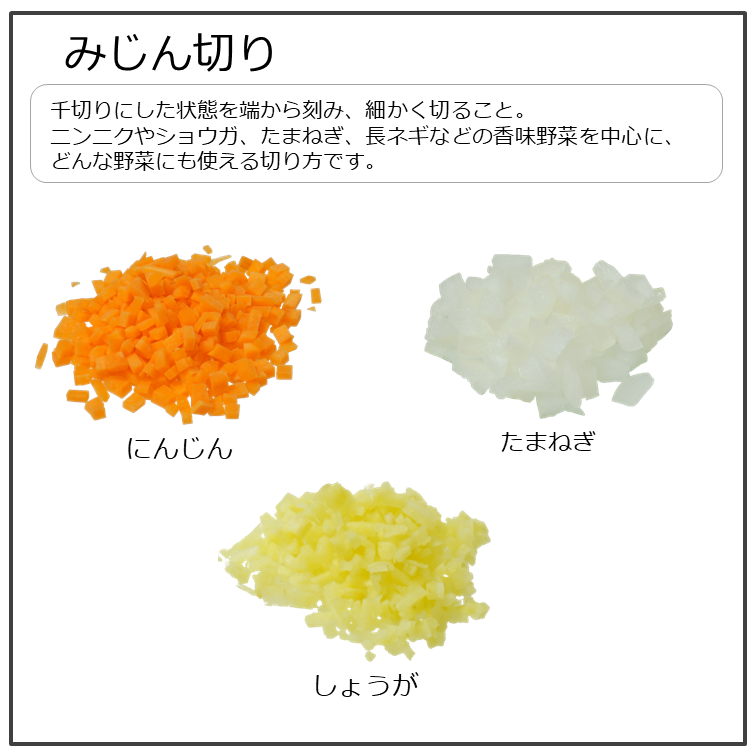 切り方講座「みじん切り」｜商用可フリー画像・背景透過