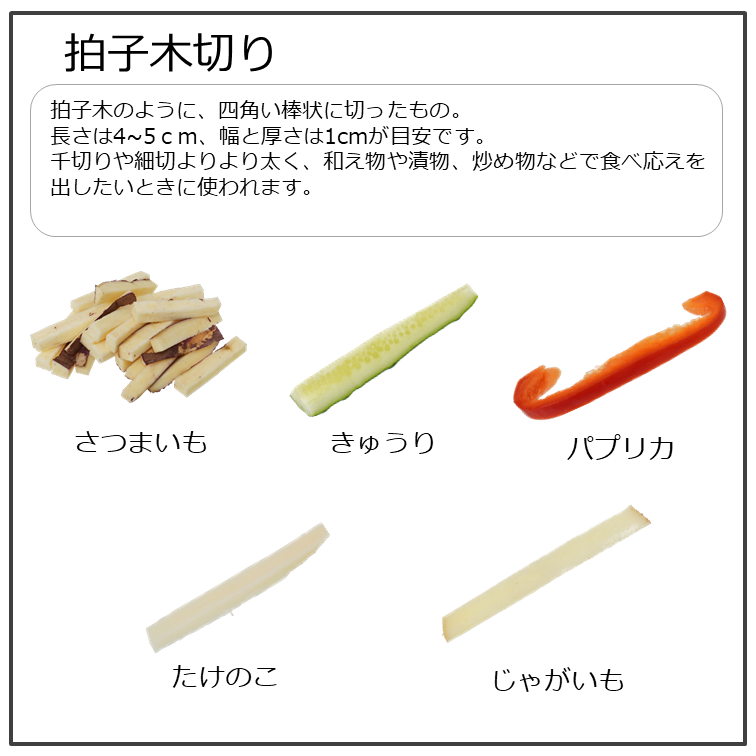 切り方講座「拍子木切り」｜商用可フリー画像・背景透過