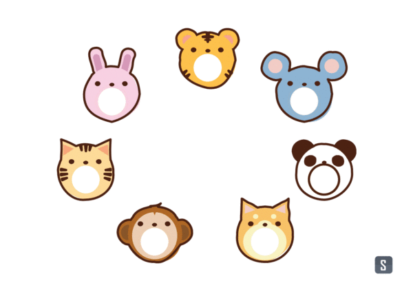 どこでもペタペタ！べじふるシール｜商用可フリー画像・背景透過