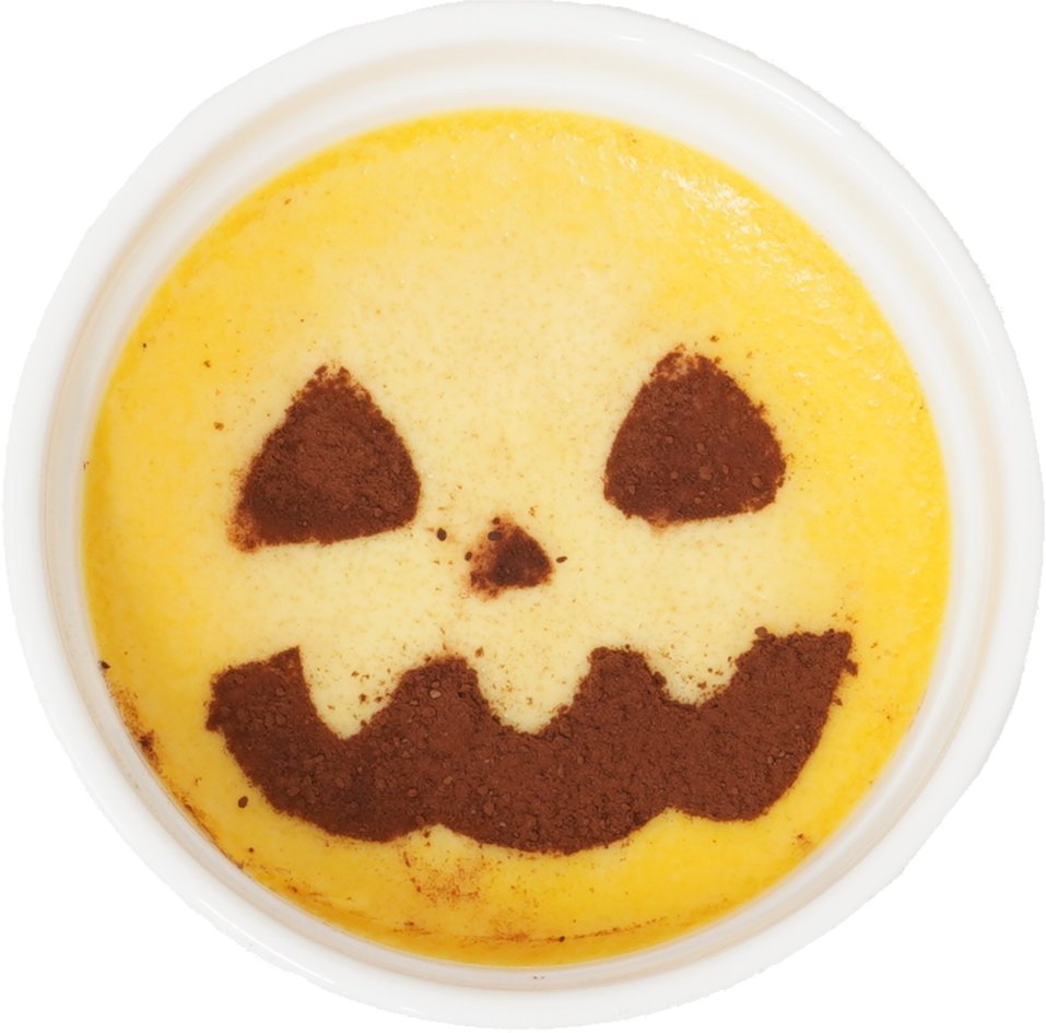 かぼちゃプリン｜商用可フリー画像・背景透過