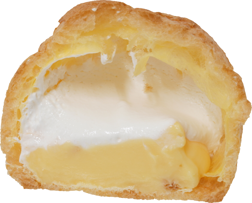 シュークリーム｜商用可フリー画像・背景透過