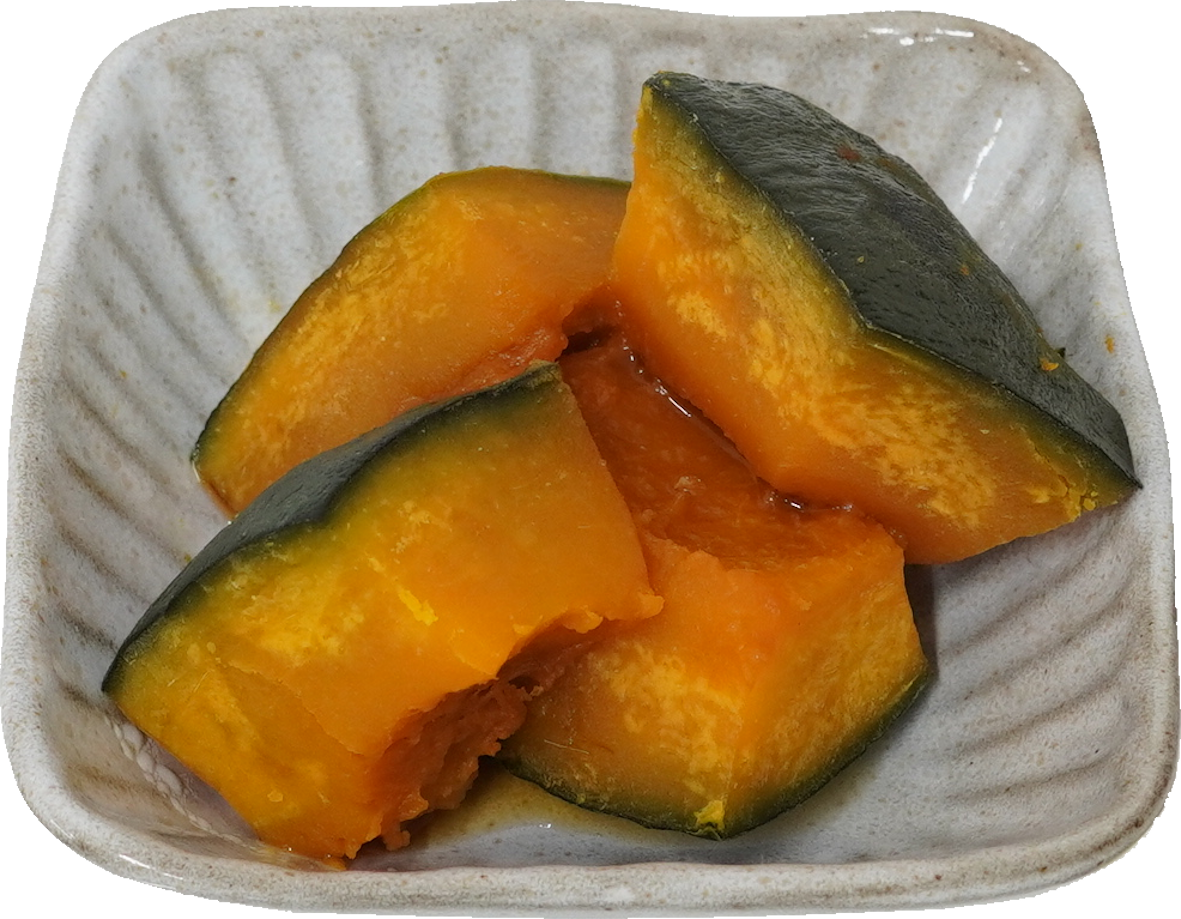 かぼちゃの煮物｜商用可フリー画像・背景透過