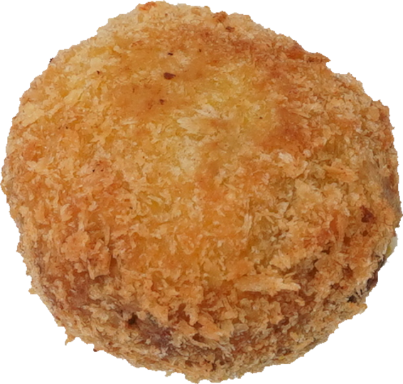 かぼちゃチーズコロッケ｜商用可フリー画像・背景透過