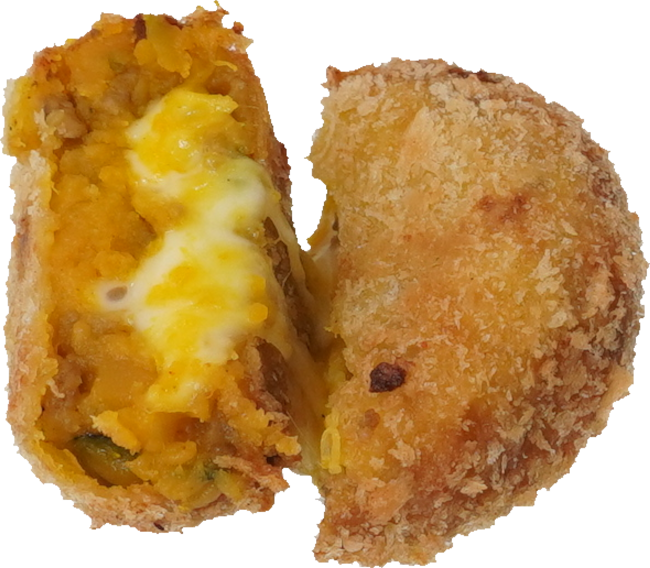 かぼちゃチーズコロッケ｜商用可フリー画像・背景透過