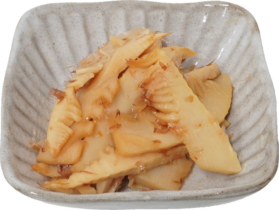 たけのこのおかか和え｜商用可フリー画像・背景透過