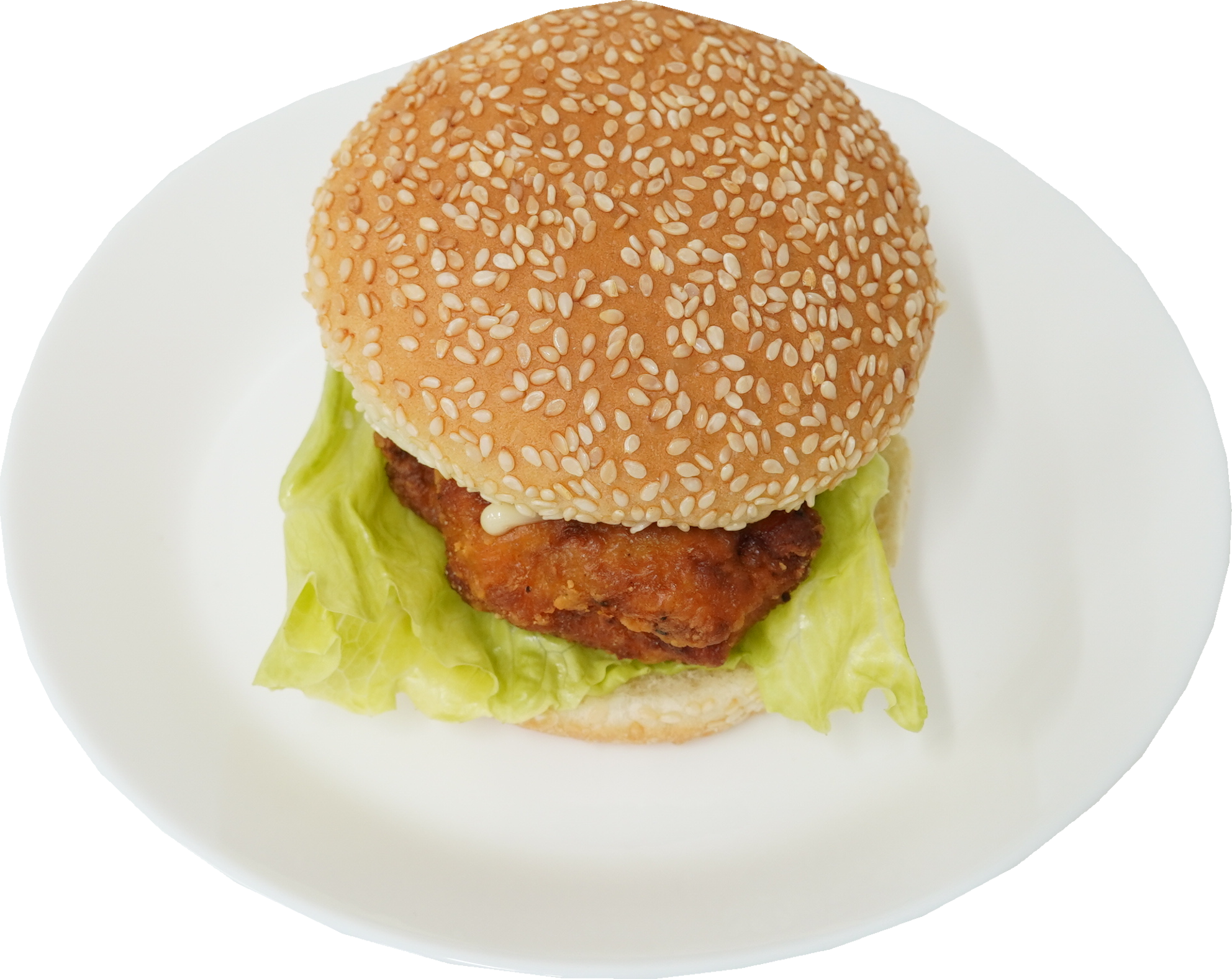 チキンフィレオバーガー｜商用可フリー画像・背景透過