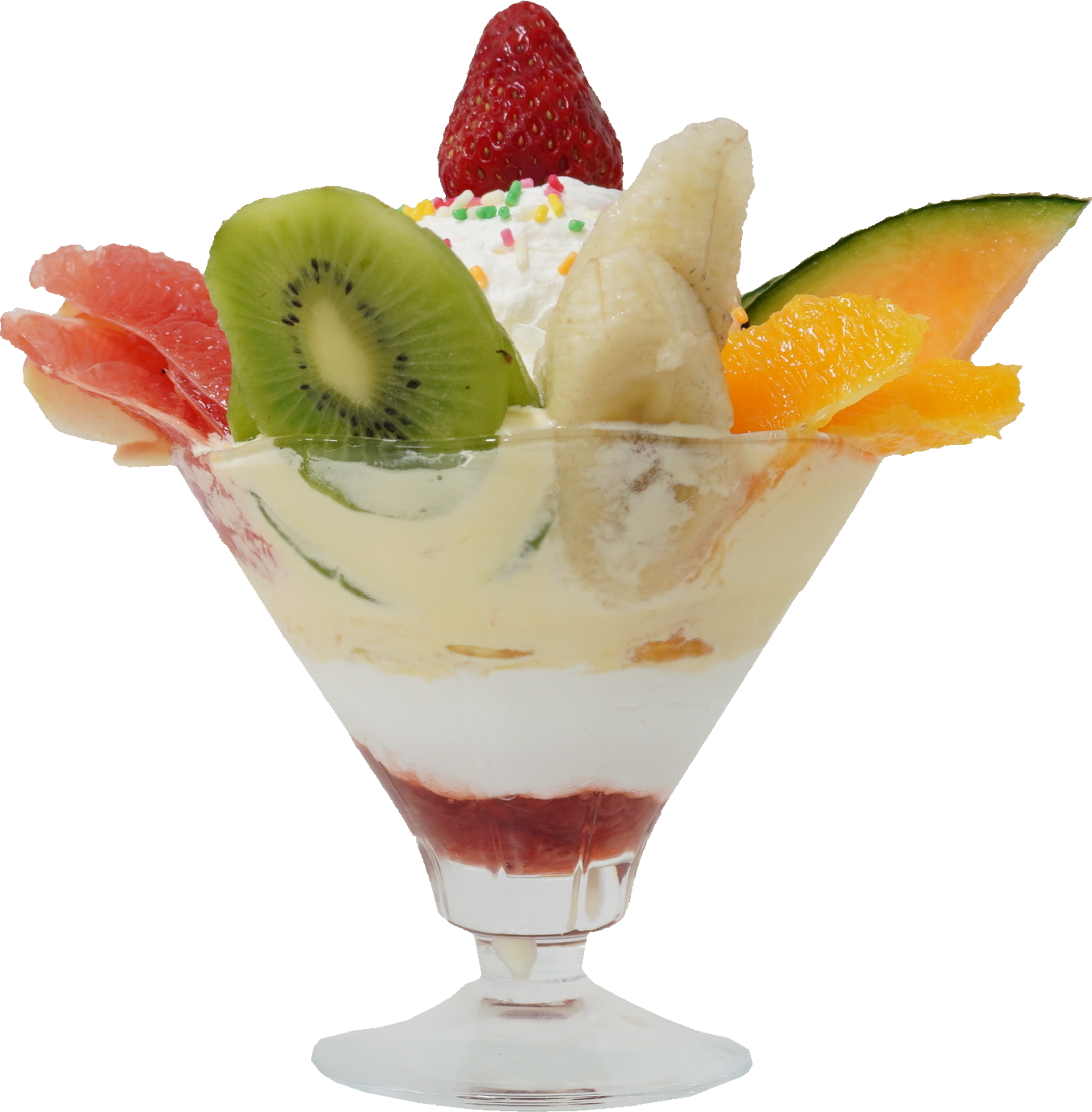 フルーツパフェ｜商用可フリー画像・背景透過