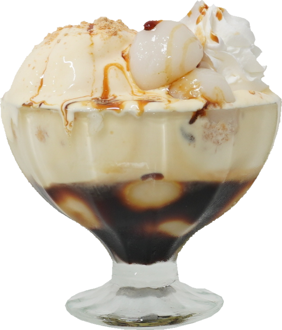 黒蜜きなこパフェ｜商用可フリー画像・背景透過