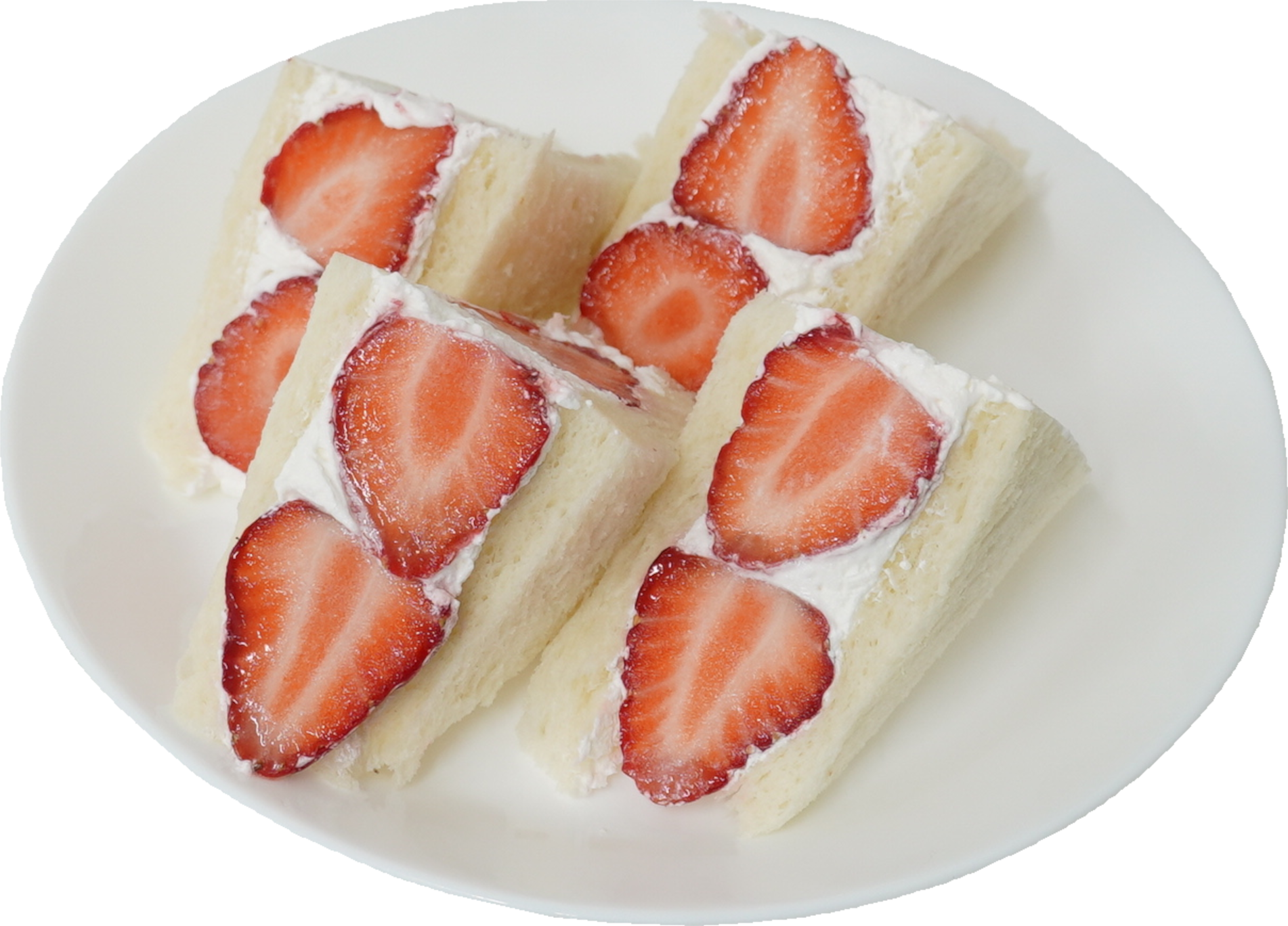 フルーツサンド(イチゴ)｜商用可フリー画像・背景透過