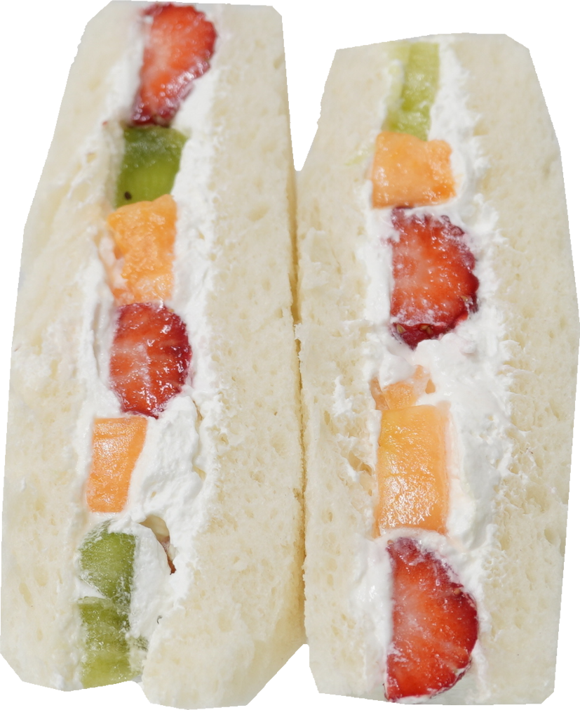 フルーツサンド(ミックス)｜商用可フリー画像・背景透過