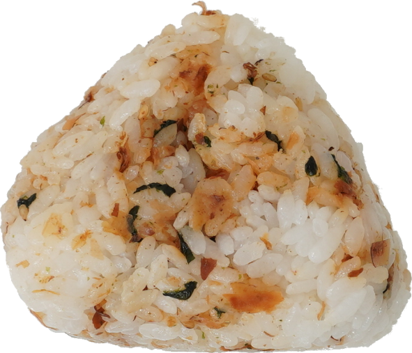 ふりかけおにぎり(おかか)｜商用可フリー画像・背景透過