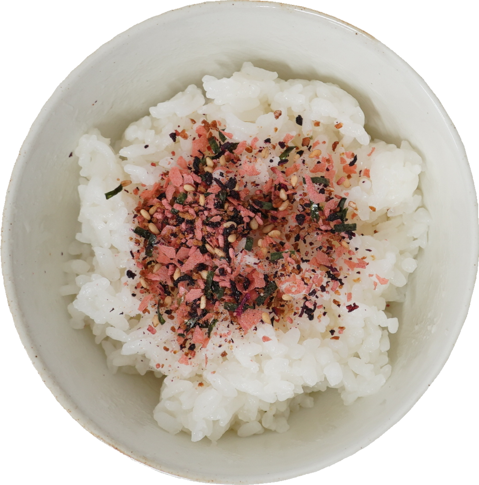 ふりかけご飯(梅ゆかり)｜商用可フリー画像・背景透過