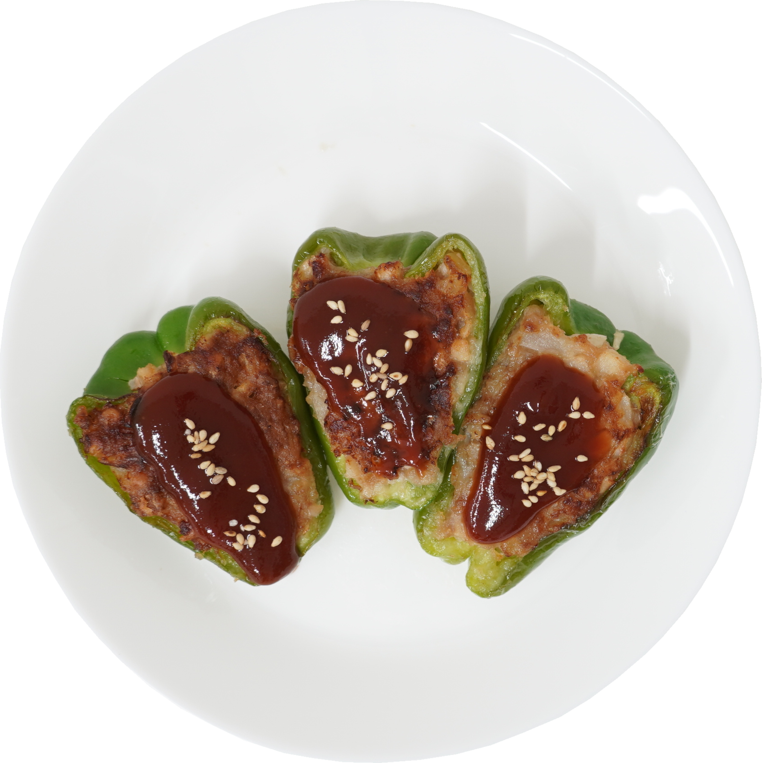 ピーマンの肉詰め｜商用可フリー画像・背景透過