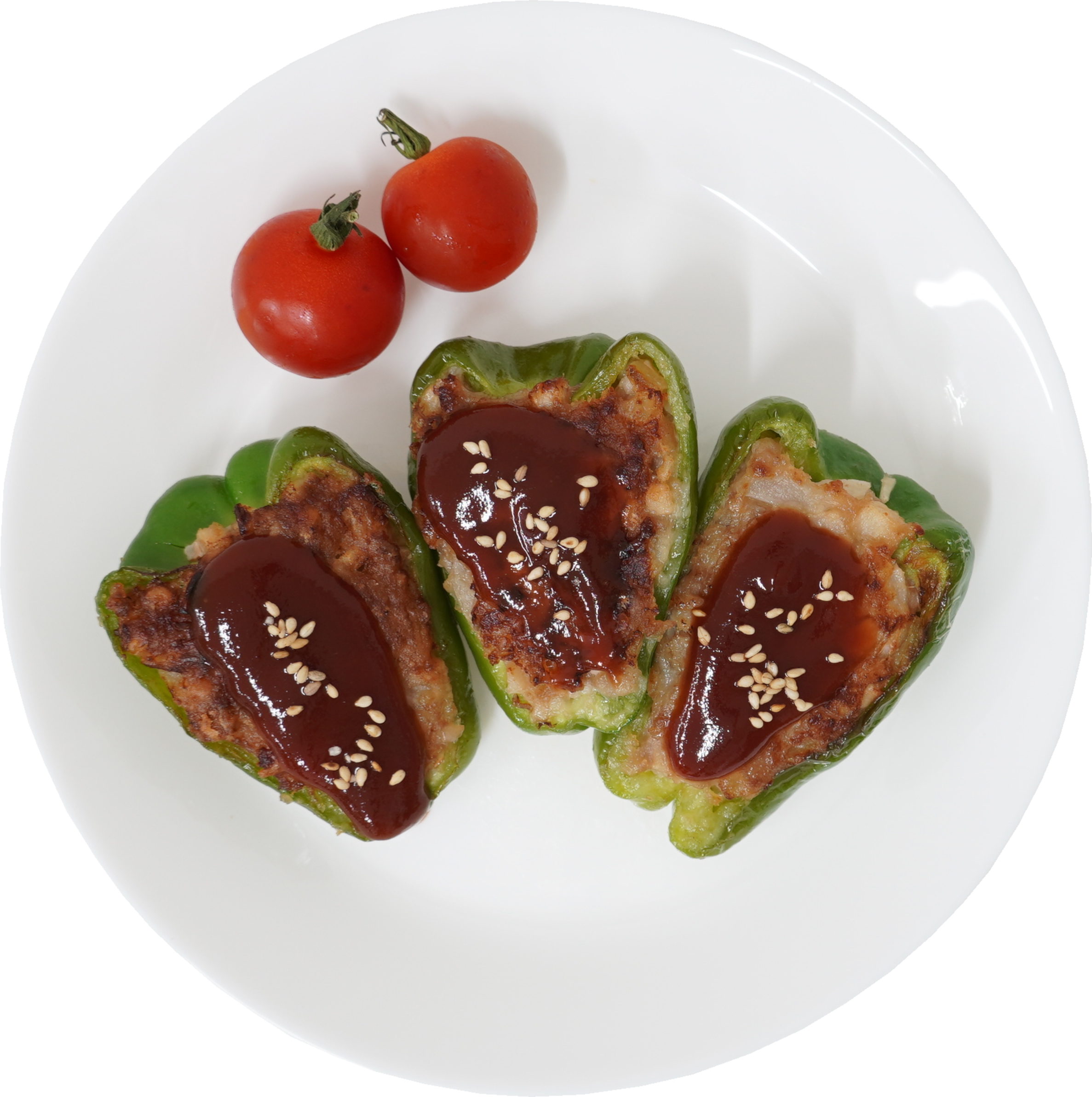 ピーマンの肉詰め｜商用可フリー画像・背景透過