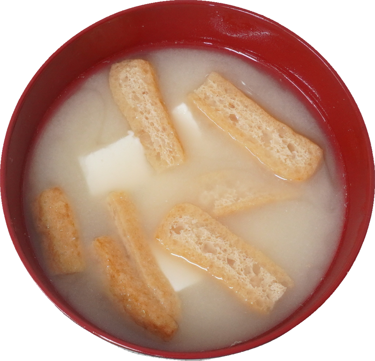 油揚げの味噌汁（白味噌）｜商用可フリー画像・背景透過