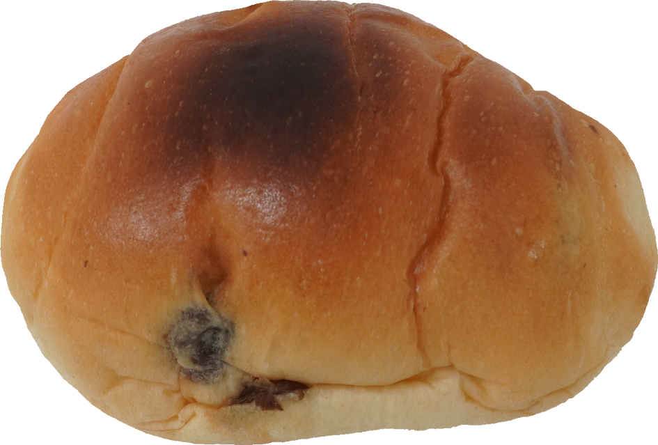 ぶどうパン【レーズンパン】（焦げ）｜商用可フリー画像・背景透過