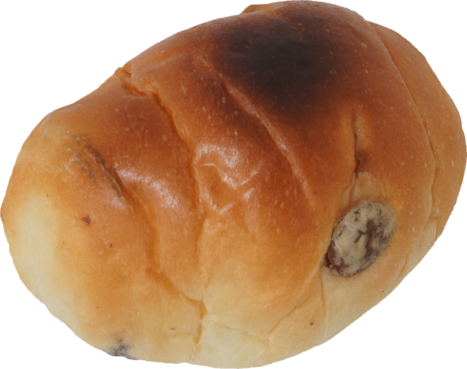 ぶどうパン【レーズンパン】（焦げ）｜商用可フリー画像・背景透過