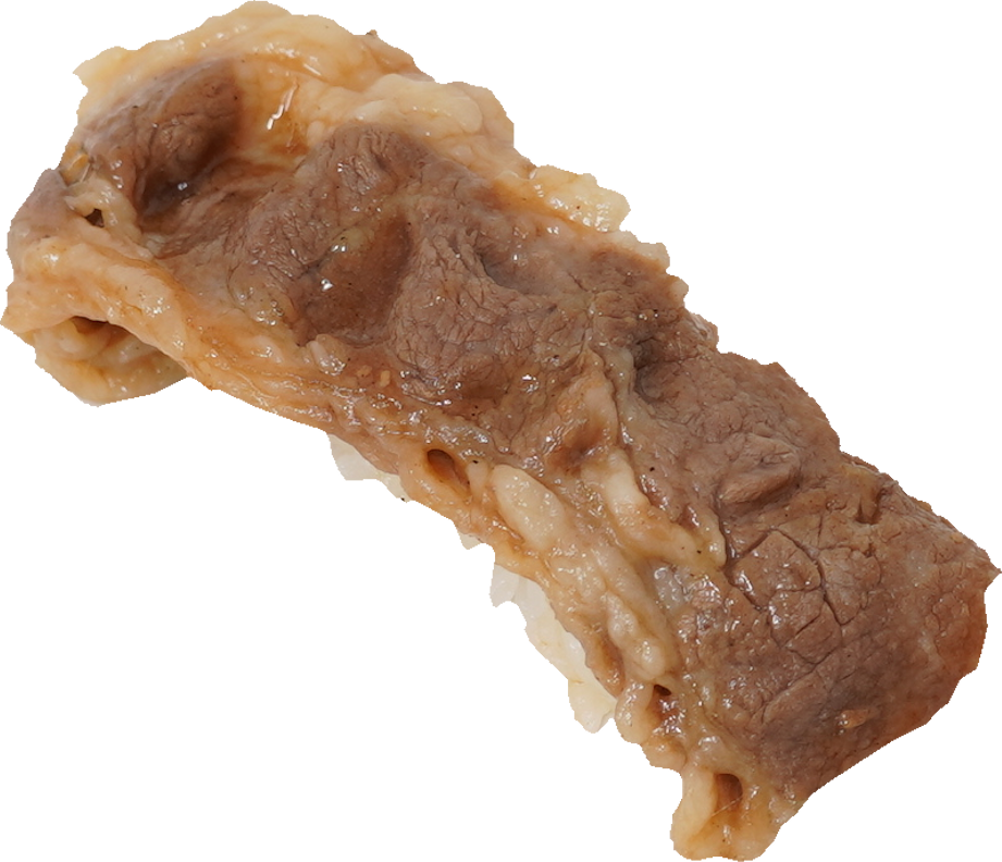 寿司（牛カルビ）｜商用可フリー画像・背景透過