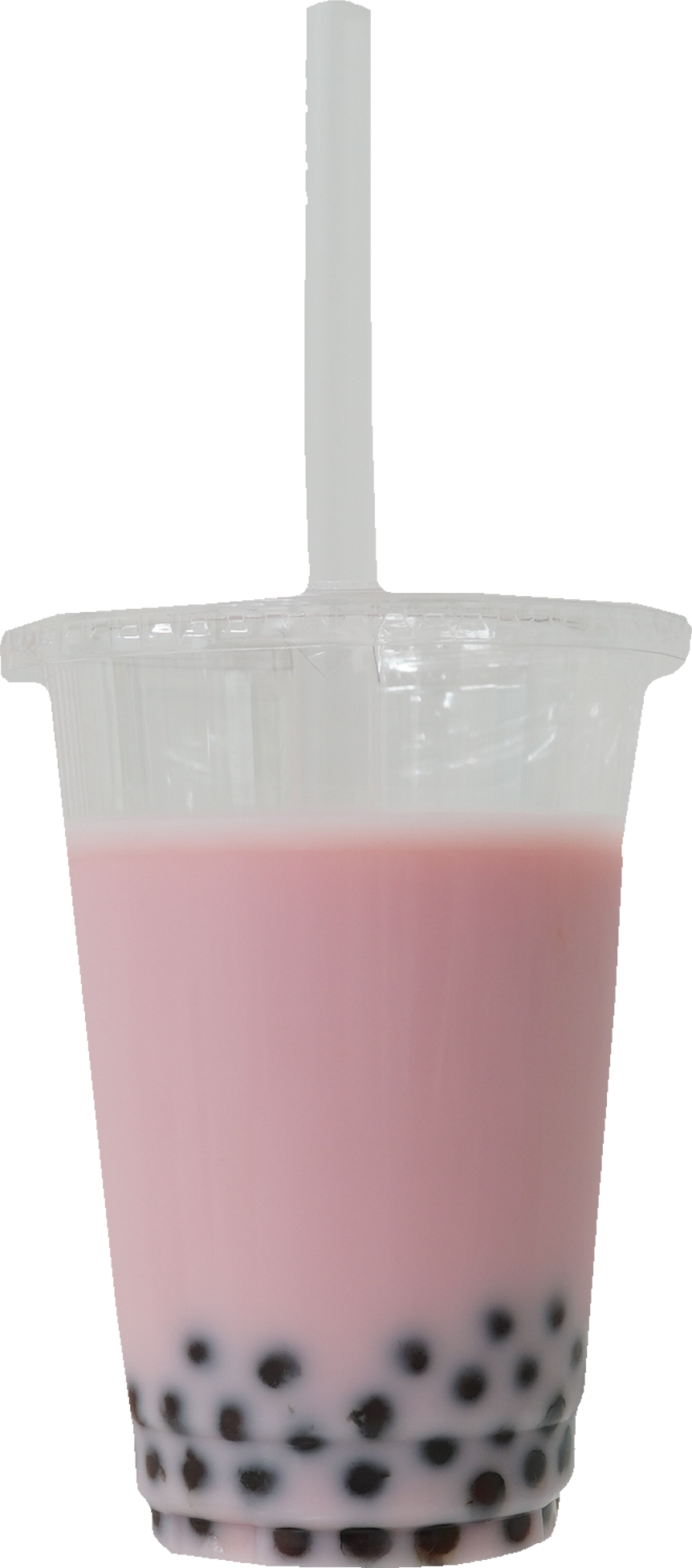 タピオカドリンク（イチゴミルク）｜商用可フリー画像・背景透過