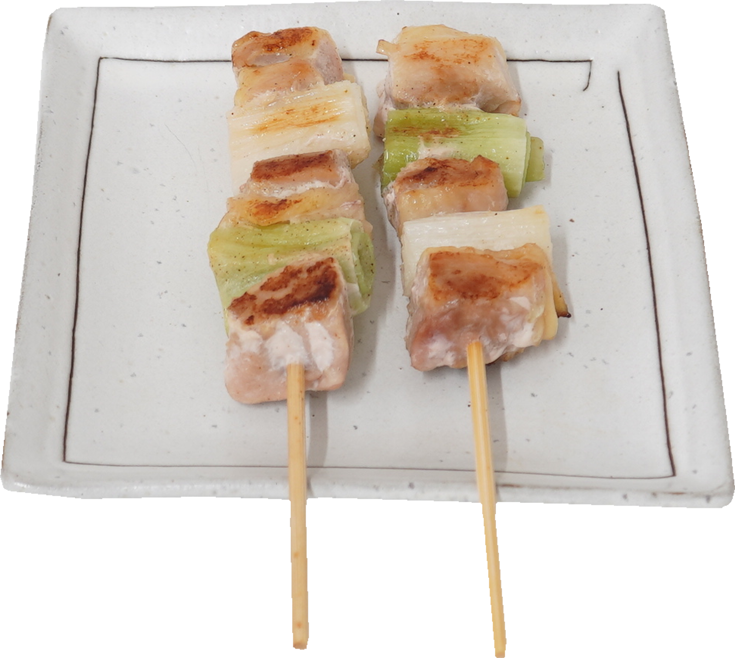 焼き鳥（ねぎま塩）｜商用可フリー画像・背景透過