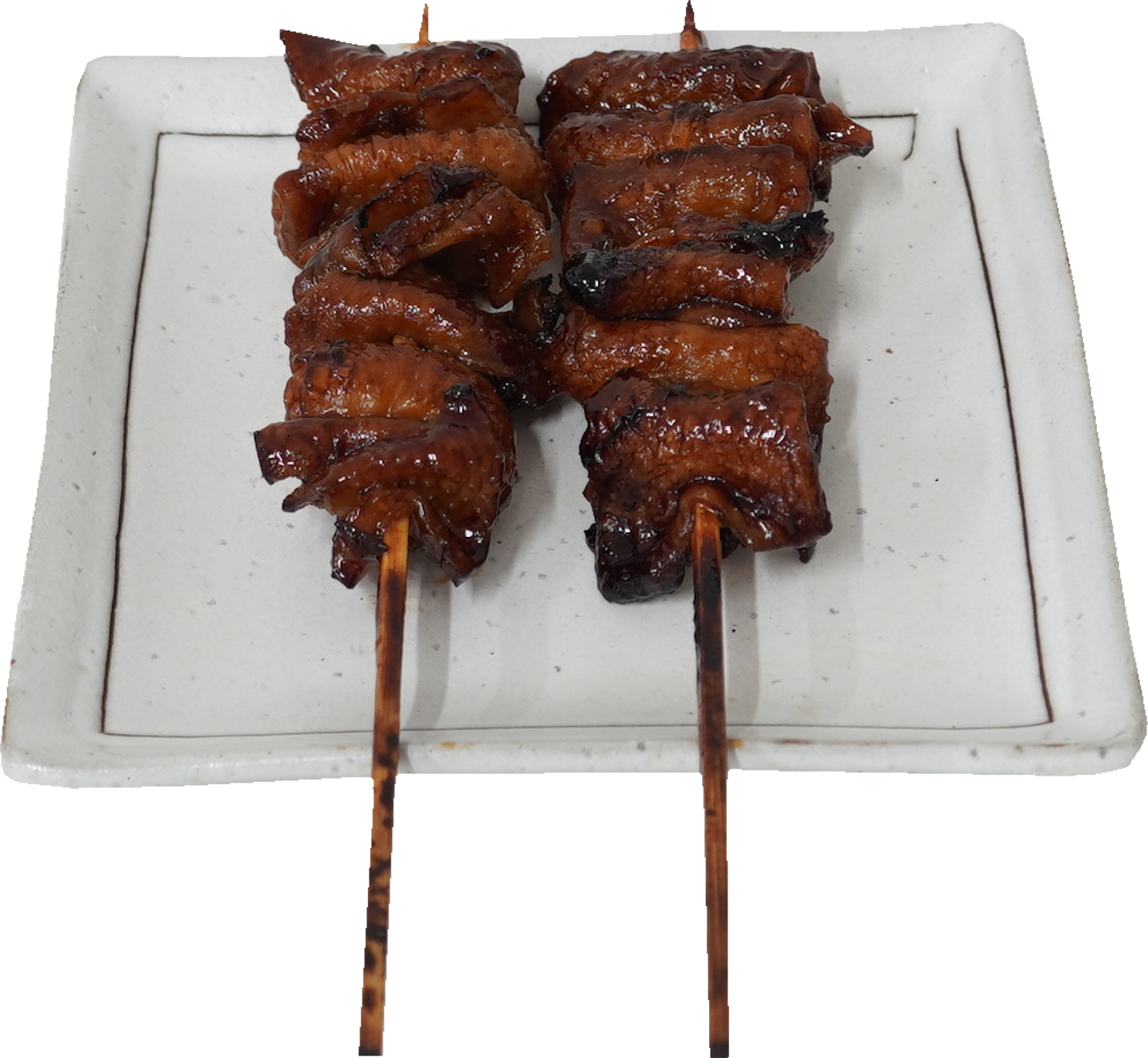 焼き鳥（皮タレ）｜商用可フリー画像・背景透過