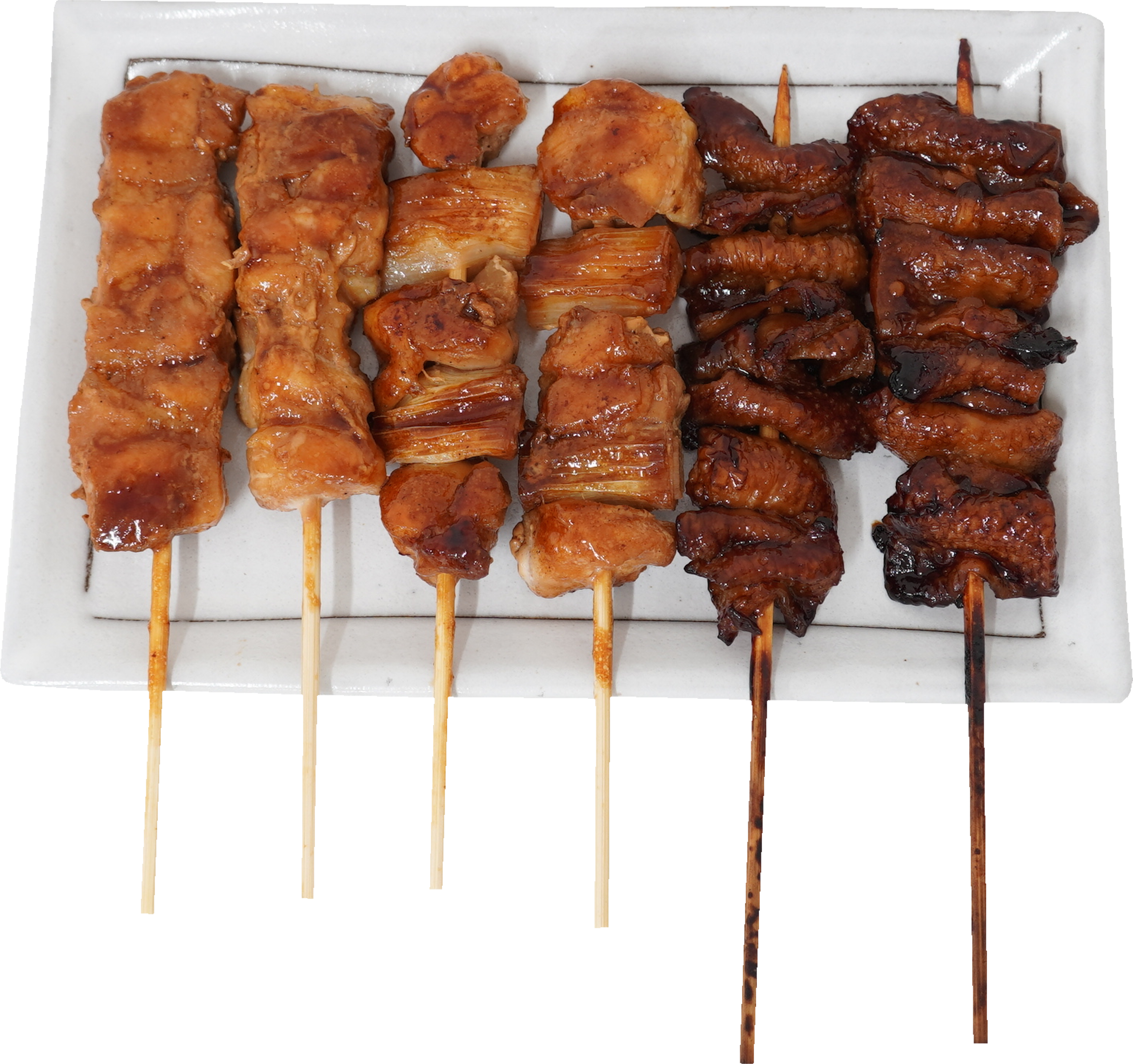 焼き鳥盛り合わせ｜商用可フリー画像・背景透過