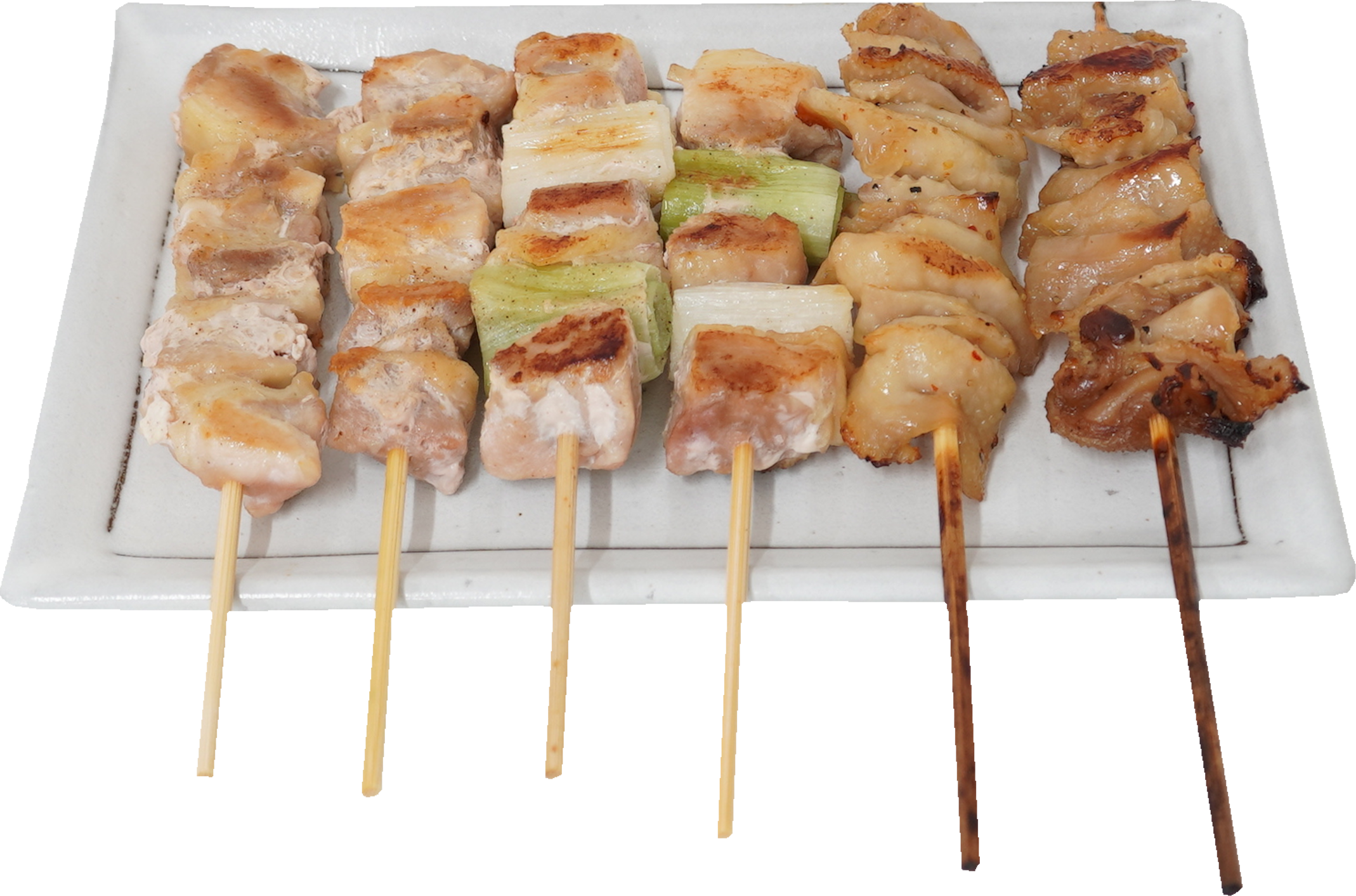 焼き鳥盛り合わせ｜商用可フリー画像・背景透過