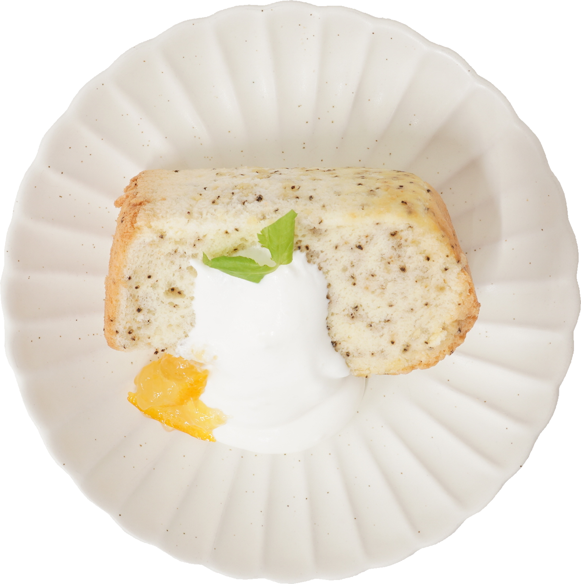 シフォンケーキ（紅茶）｜商用可フリー画像・背景透過