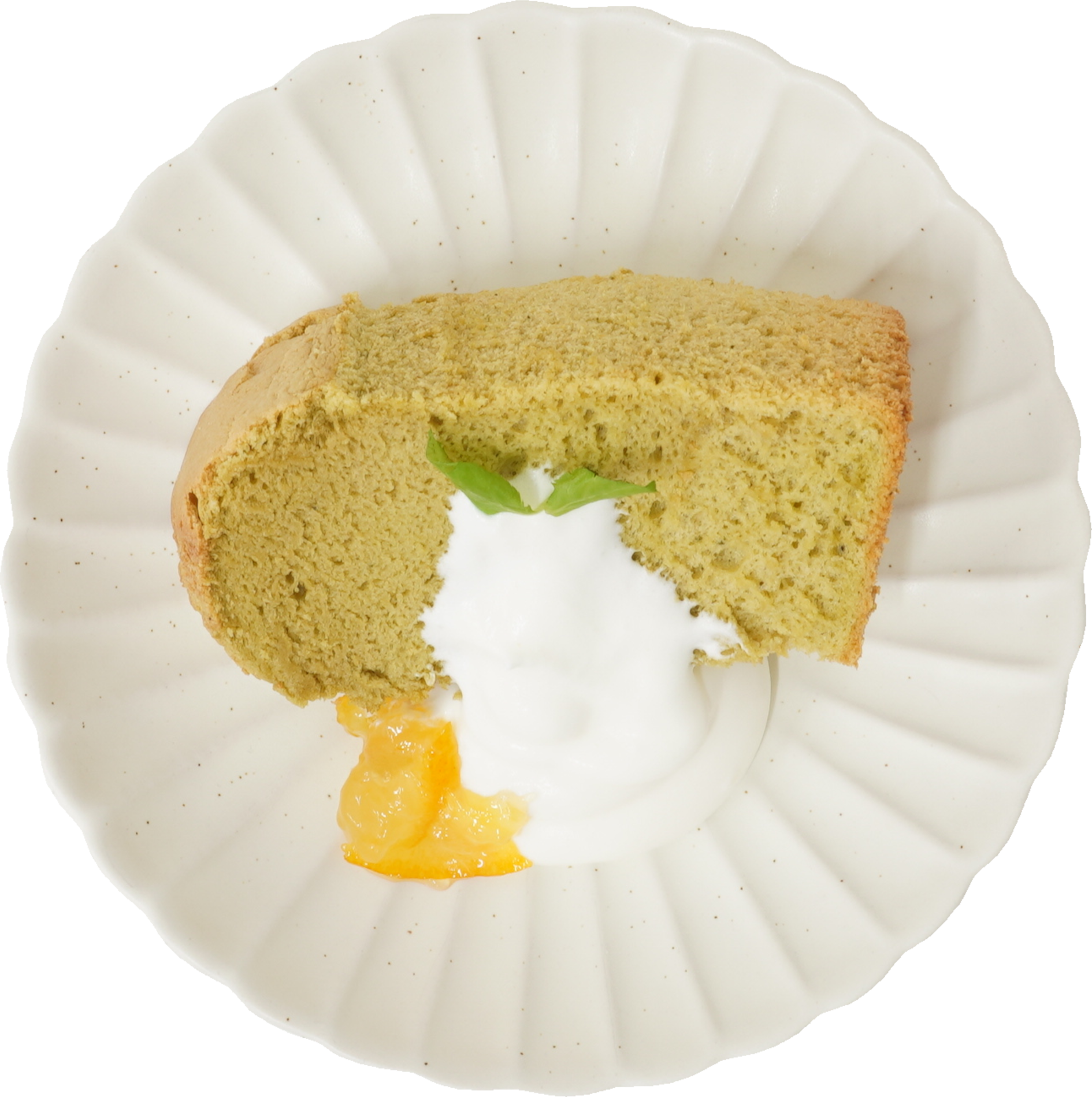 シフォンケーキ（抹茶）｜商用可フリー画像・背景透過