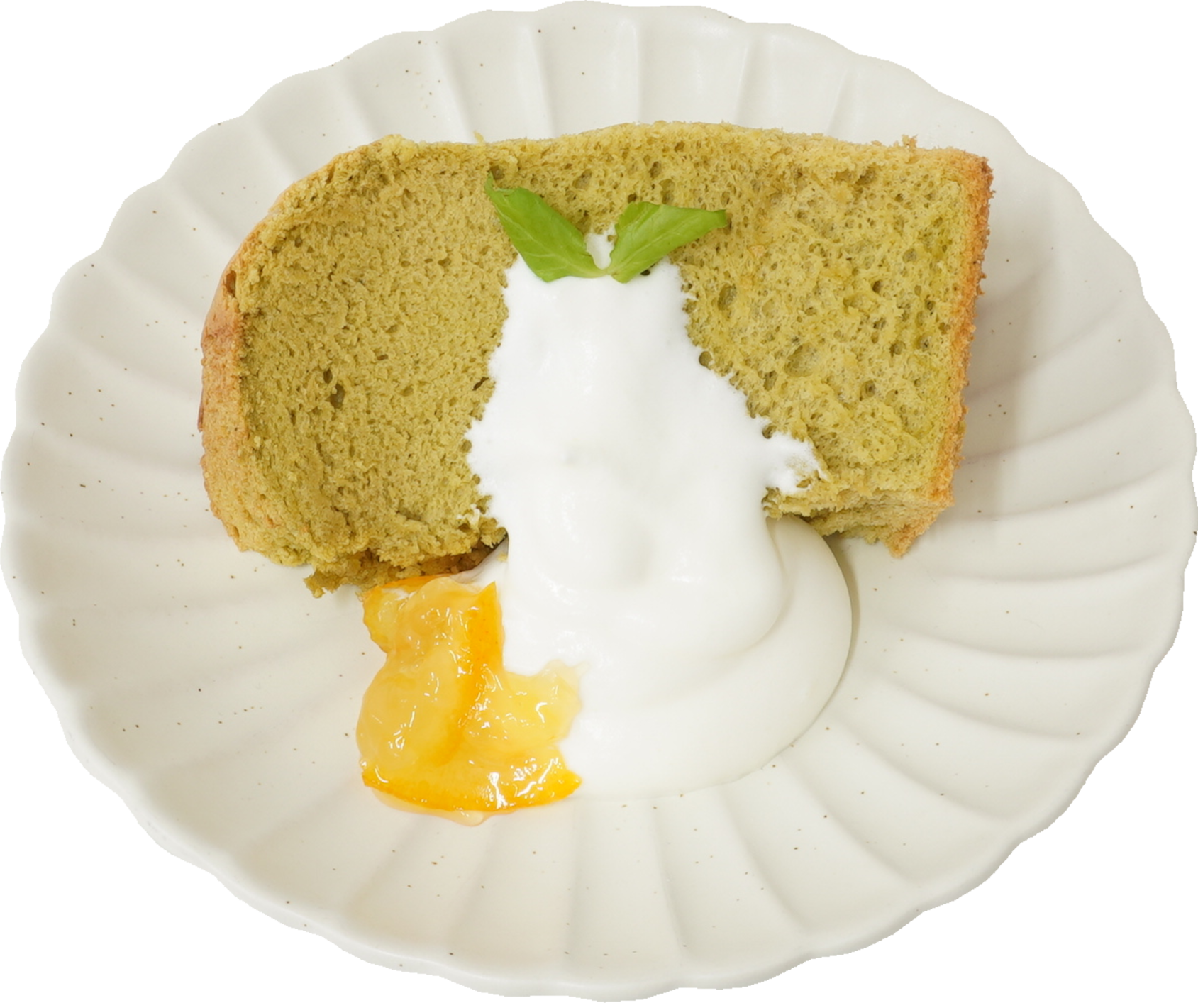 シフォンケーキ（抹茶）｜商用可フリー画像・背景透過