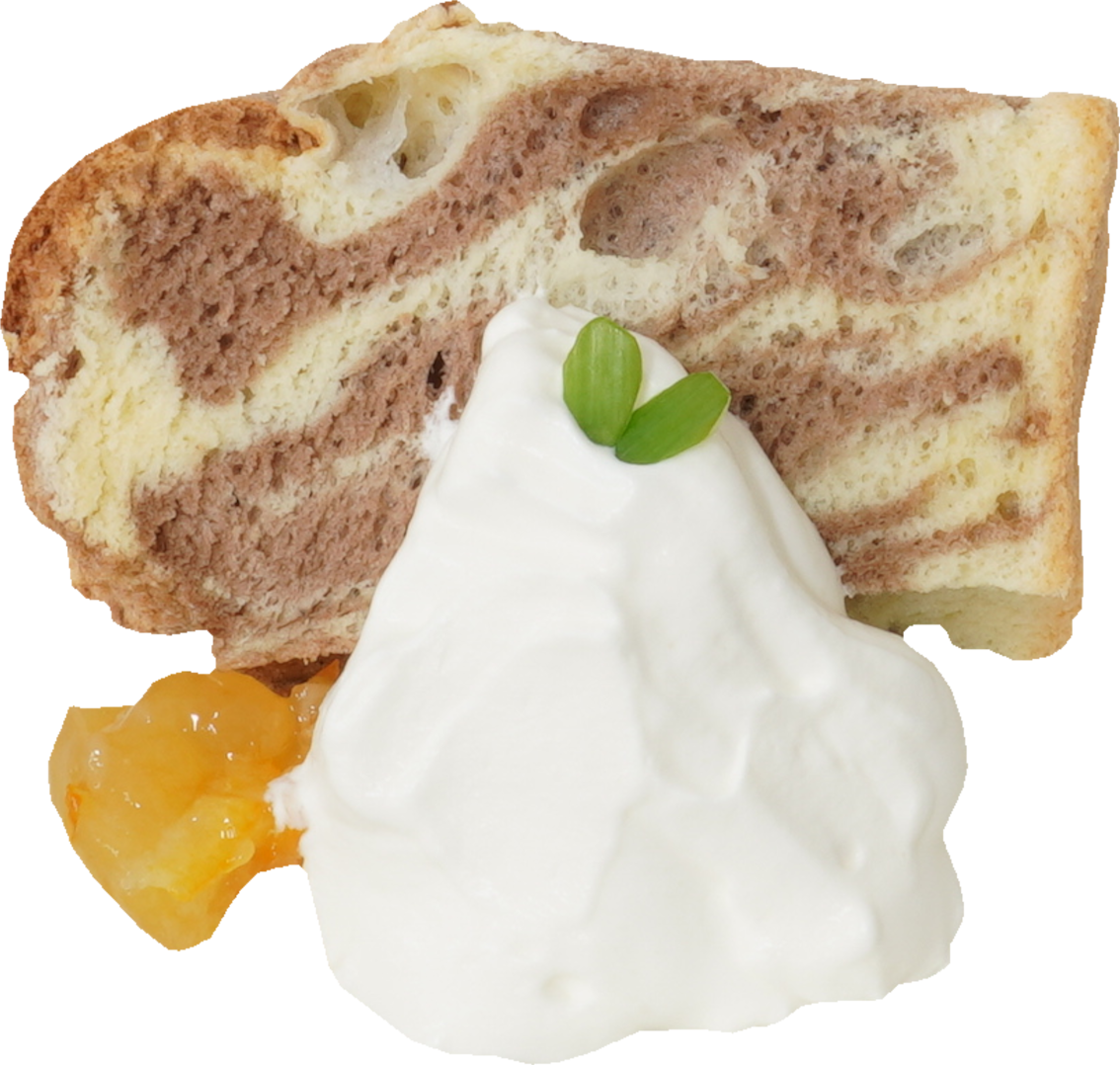 シフォンケーキ（マーブル）｜商用可フリー画像・背景透過