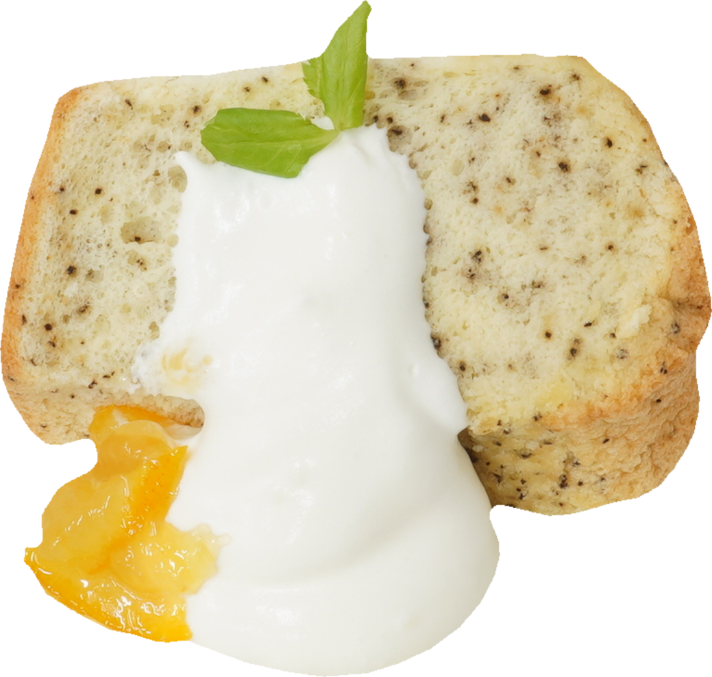 シフォンケーキ（紅茶）｜商用可フリー画像・背景透過