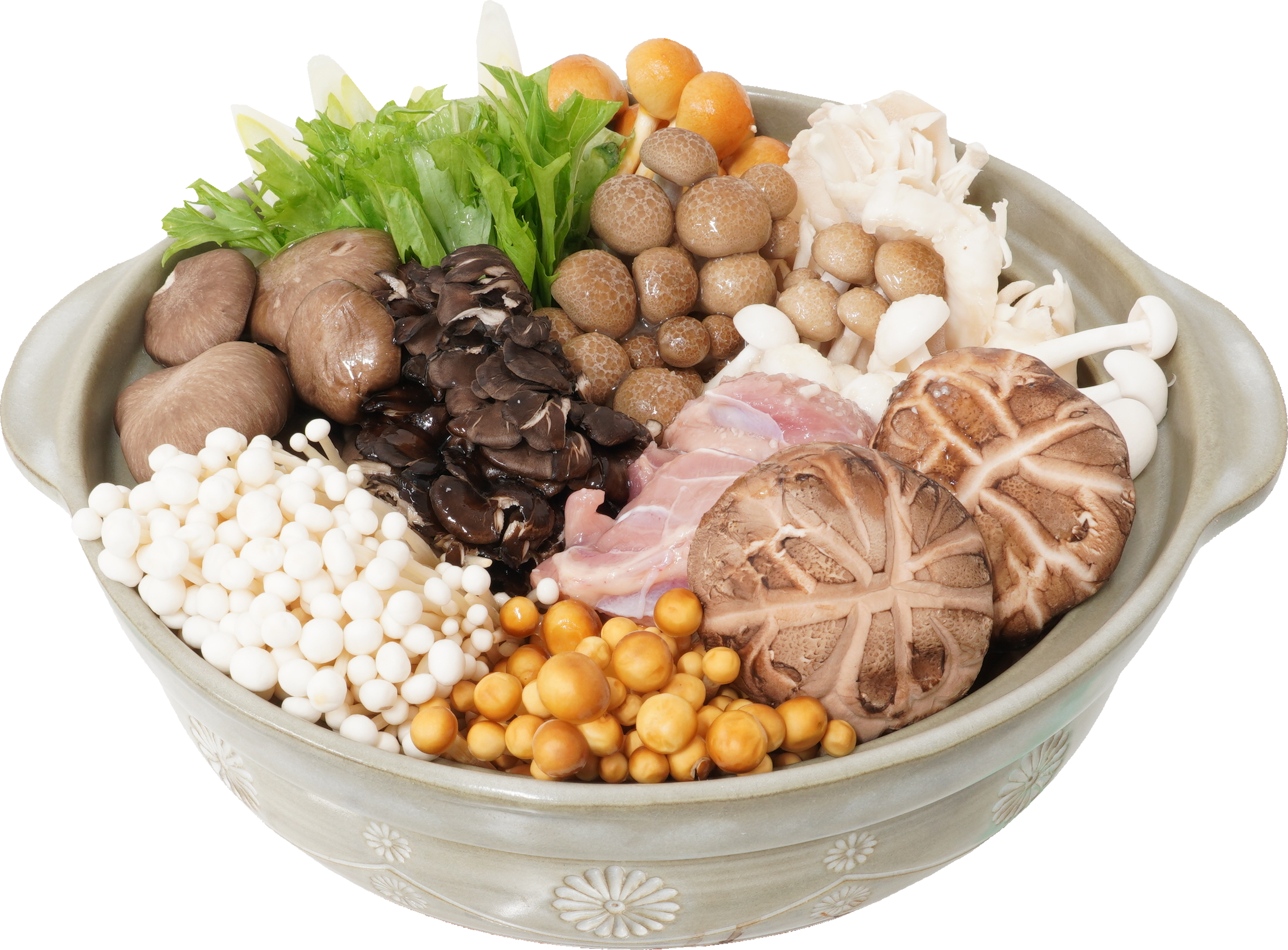 きのこ鍋｜商用可フリー画像・背景透過