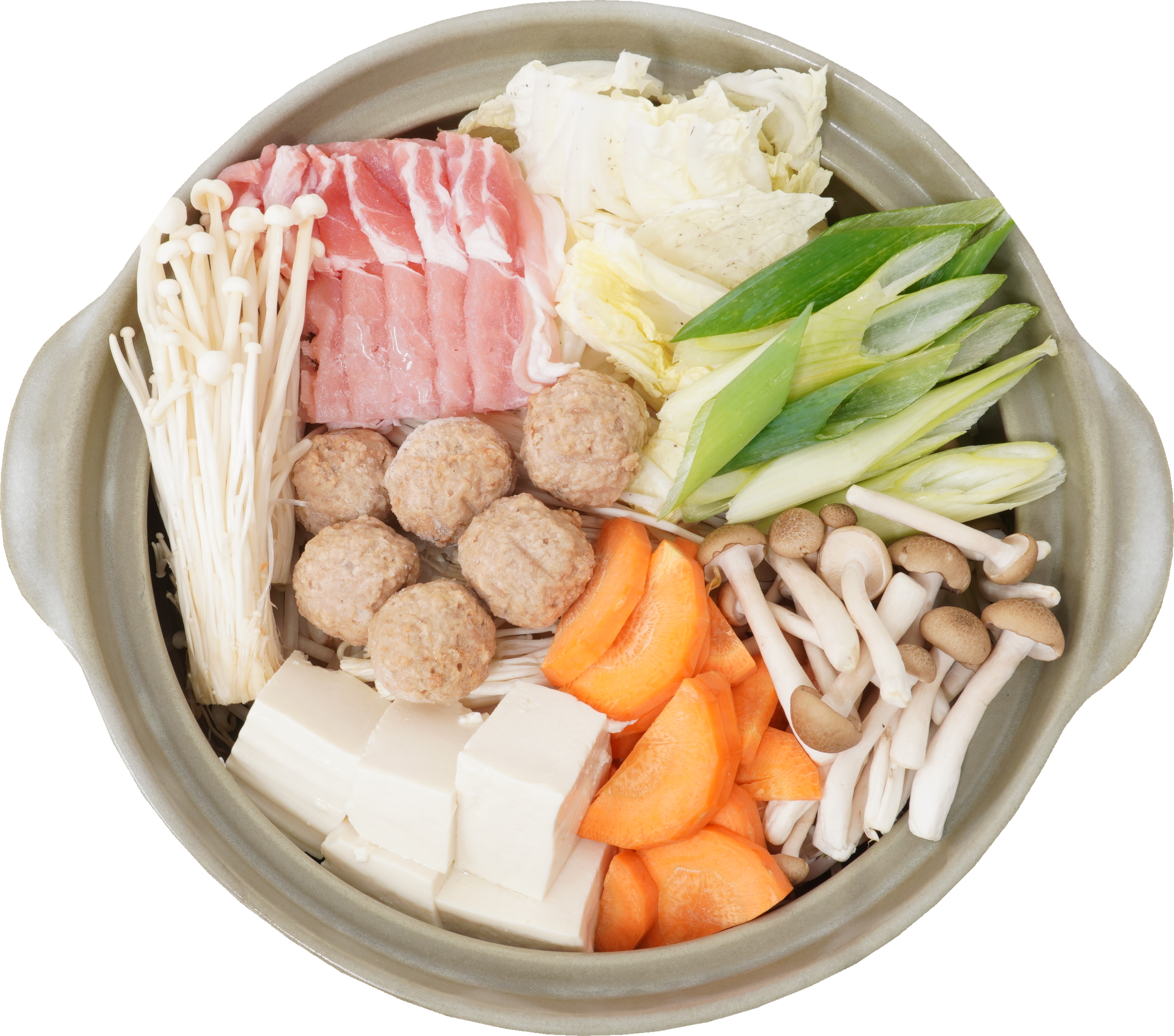 ごま豆乳鍋（具材）｜商用可フリー画像・背景透過