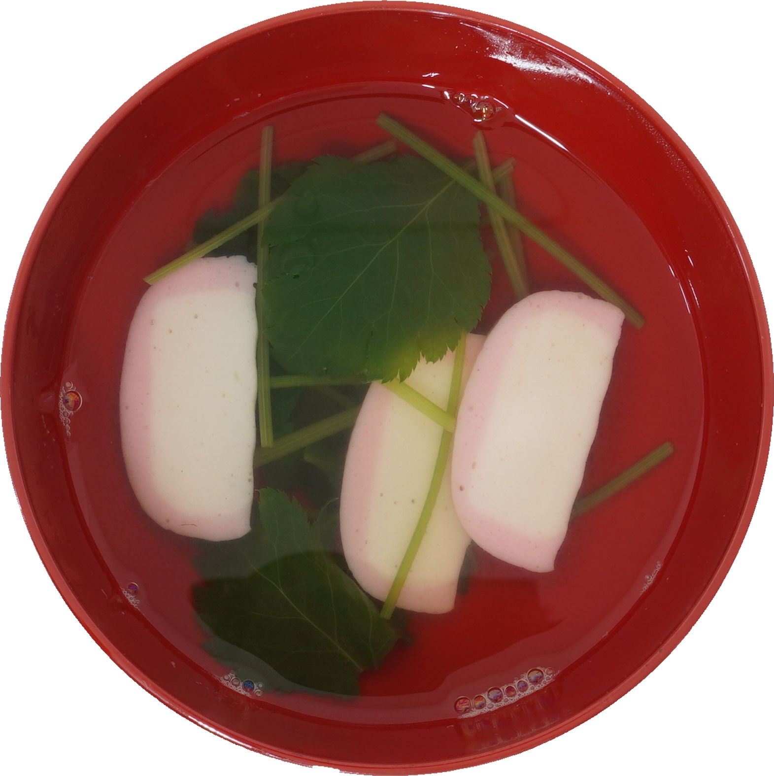 すまし汁（かまぼこ）｜商用可フリー画像・背景透過
