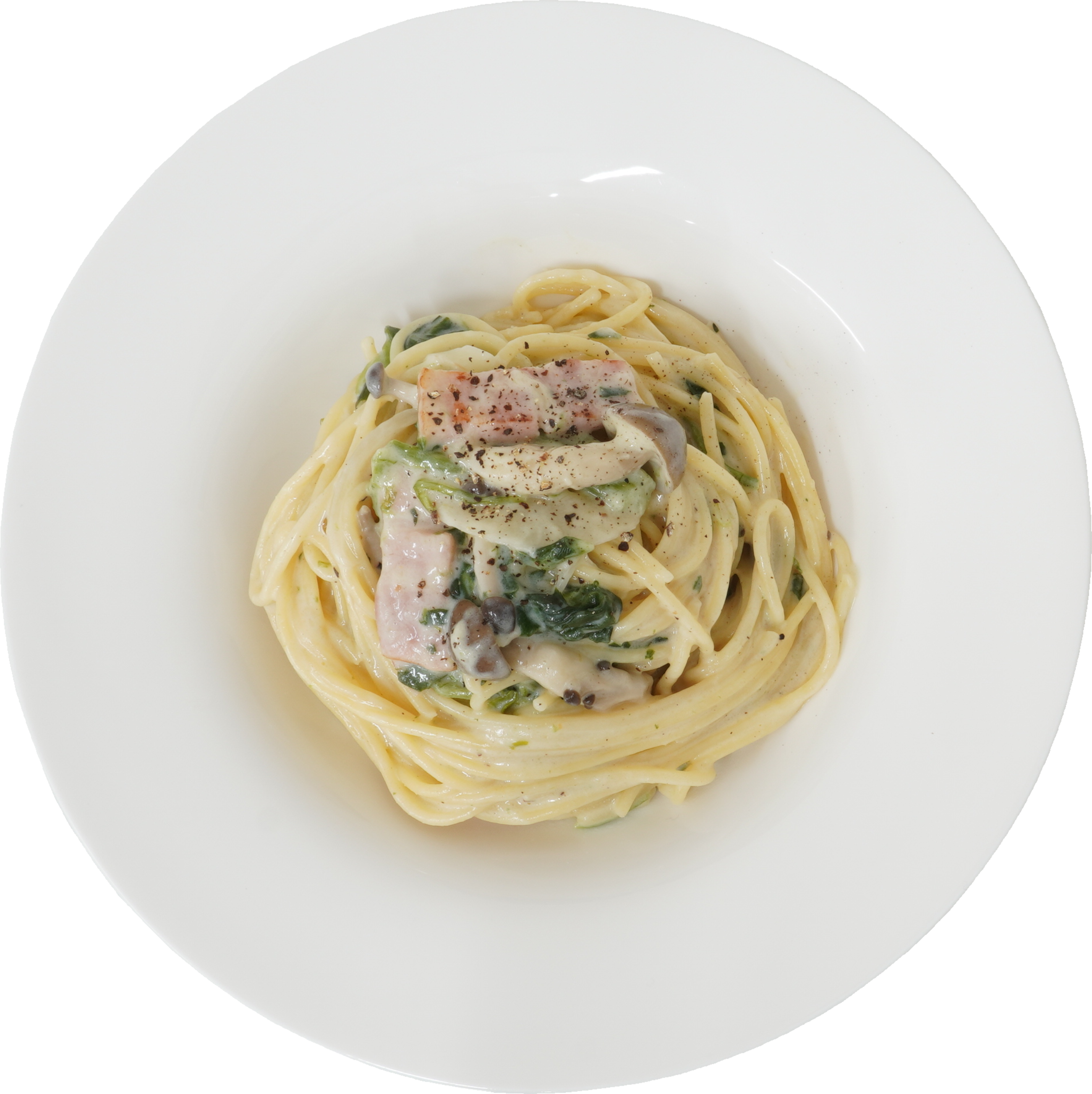 クリームパスタ｜商用可フリー画像・背景透過