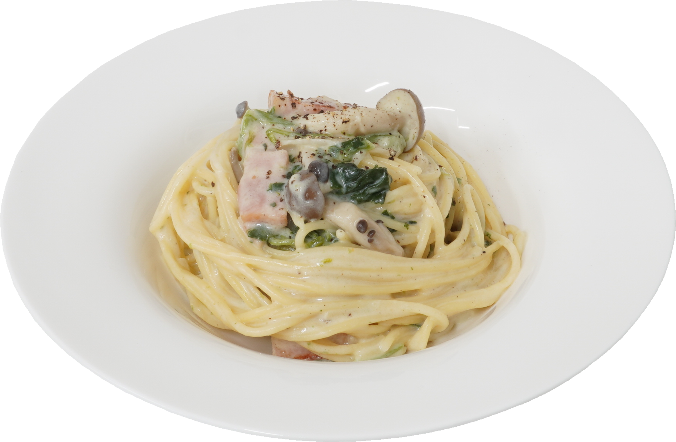 クリームパスタ｜商用可フリー画像・背景透過