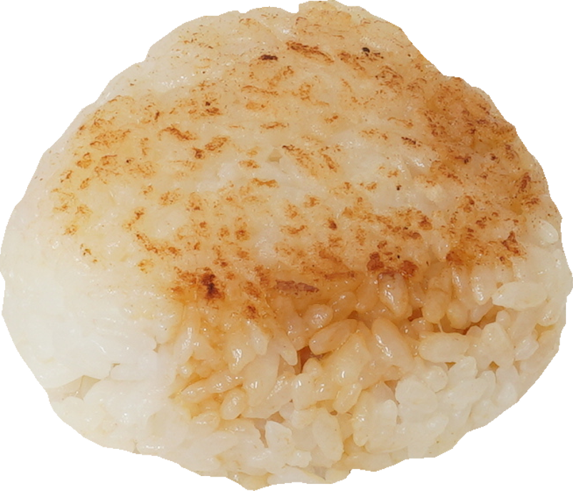バター焼きおにぎり｜商用可フリー画像・背景透過