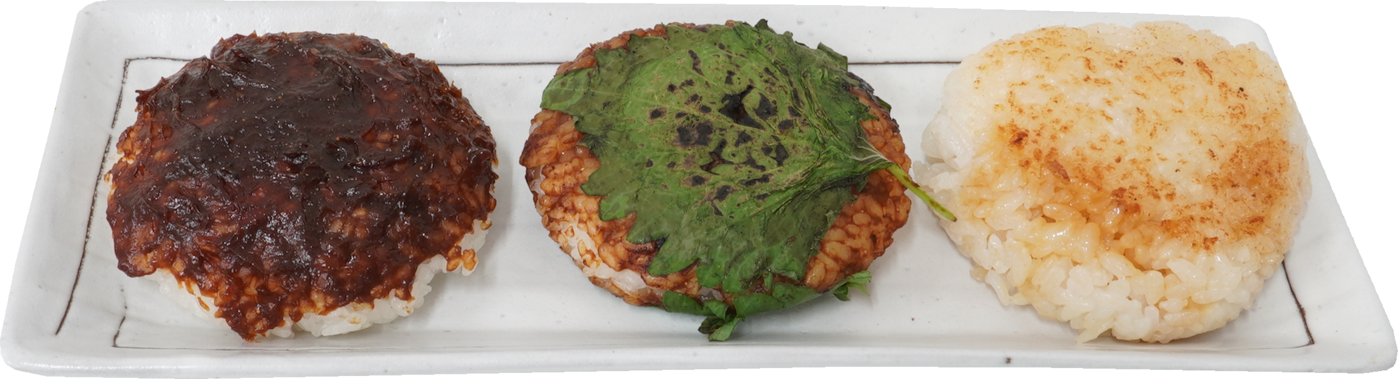 焼きおにぎり盛り合わせ｜商用可フリー画像・背景透過