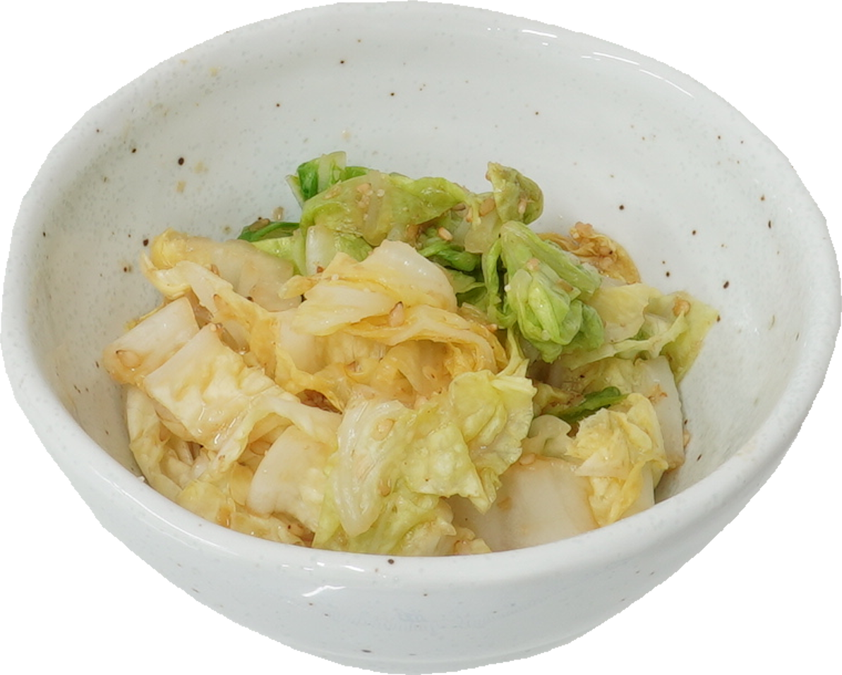 白菜のごま和え｜商用可フリー画像・背景透過