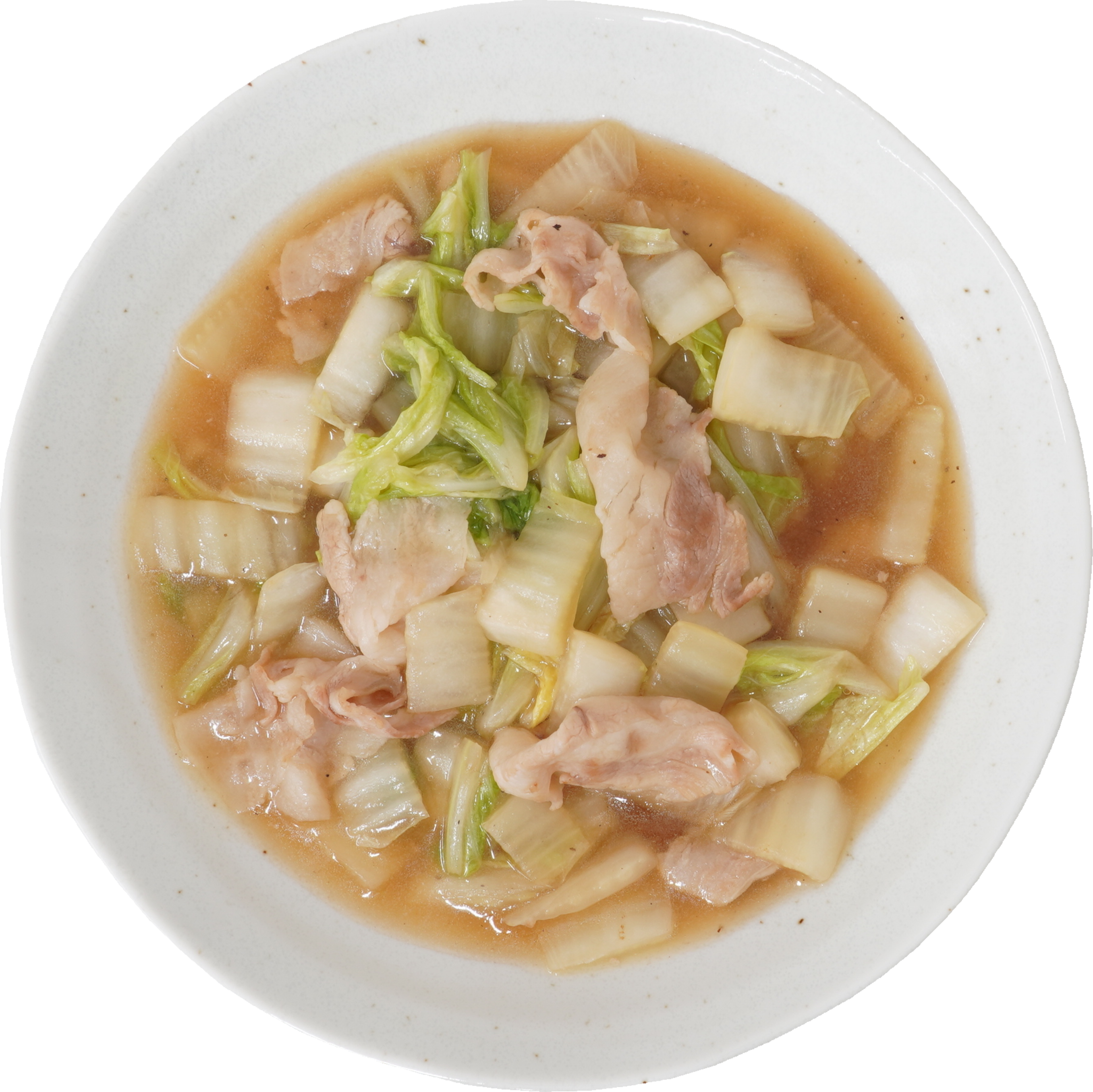 豚バラと白菜のあんかけ｜商用可フリー画像・背景透過