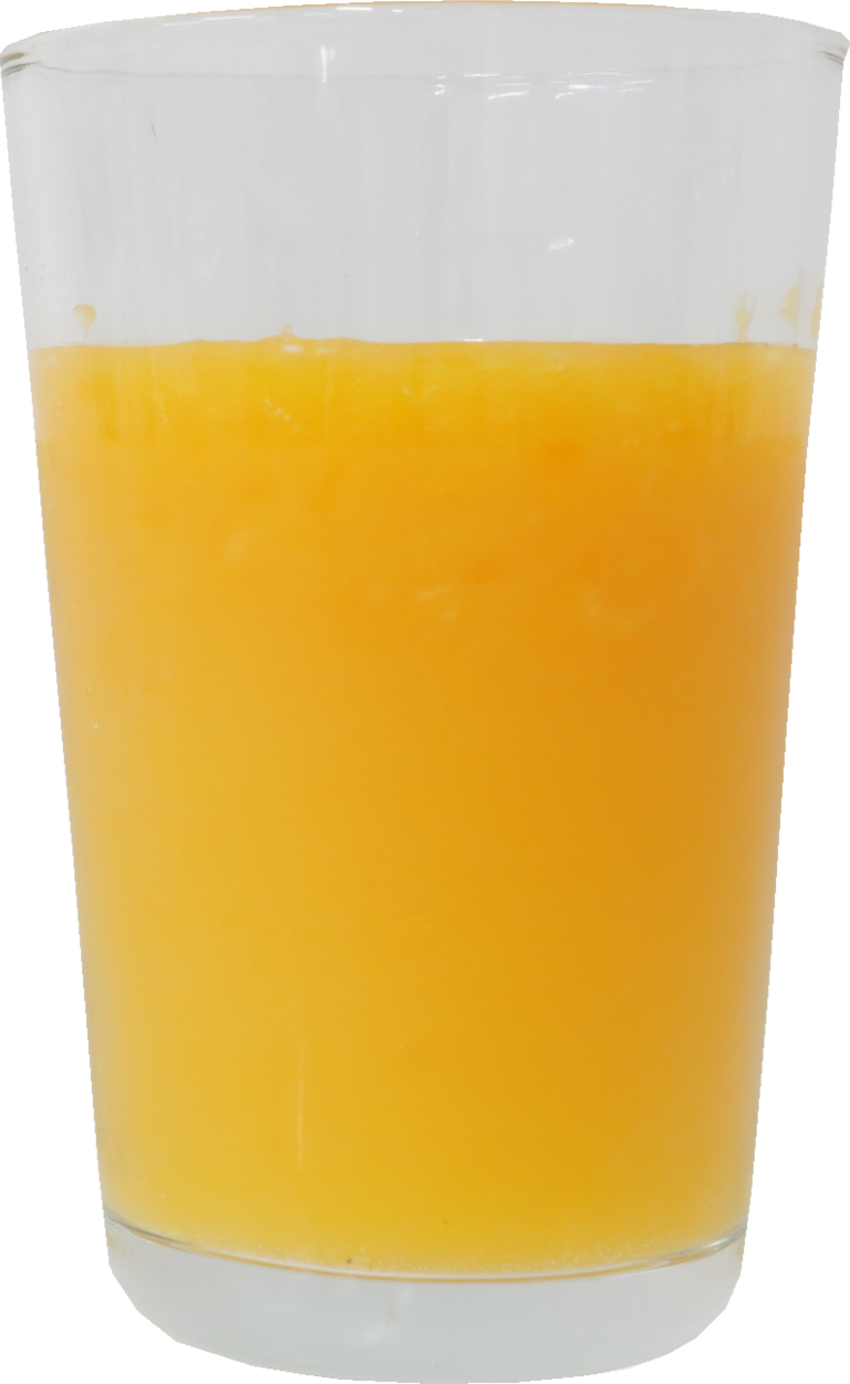 つぶ入りみかんジュース｜商用可フリー画像・背景透過
