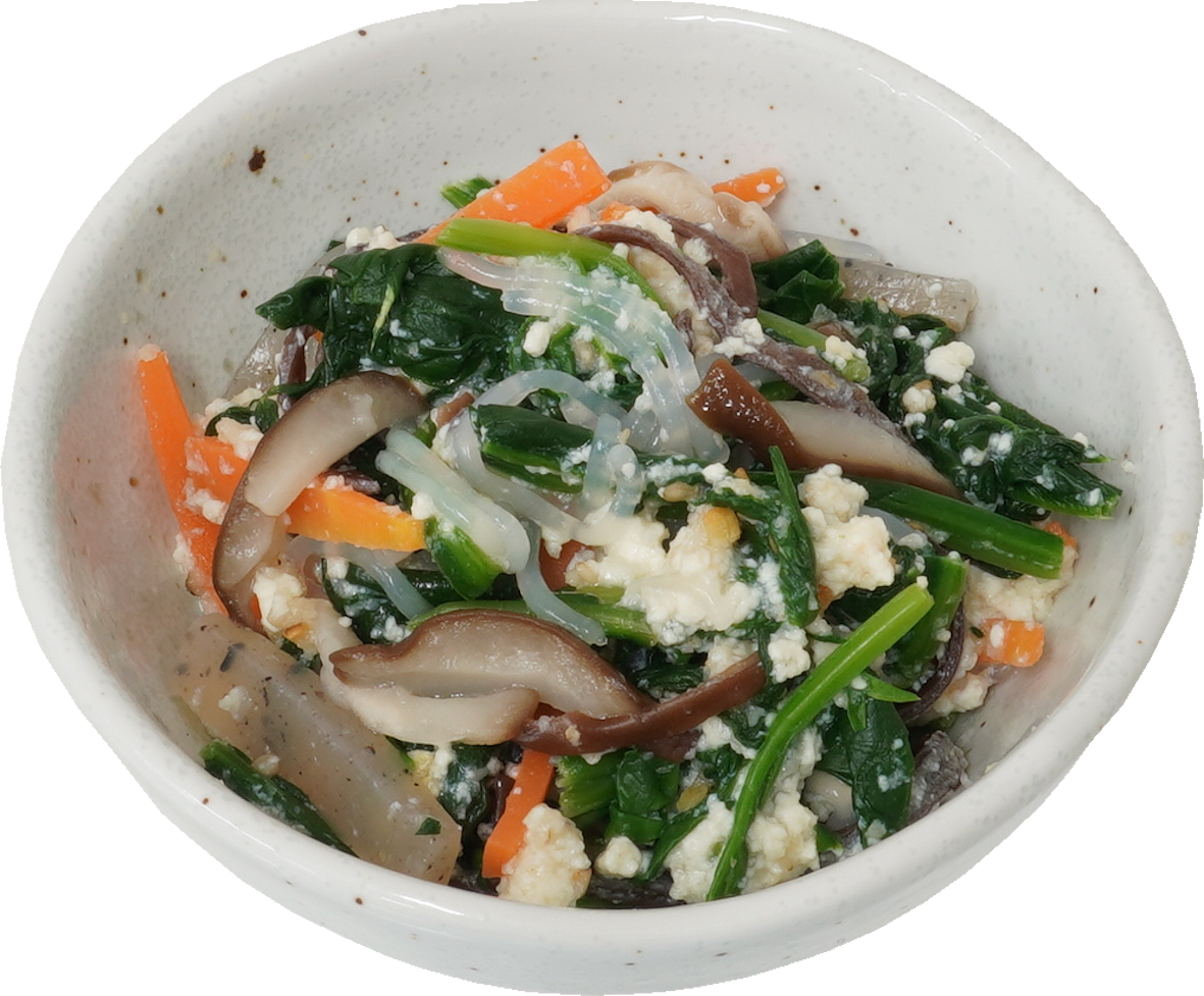 青菜の白和え｜商用可フリー画像・背景透過