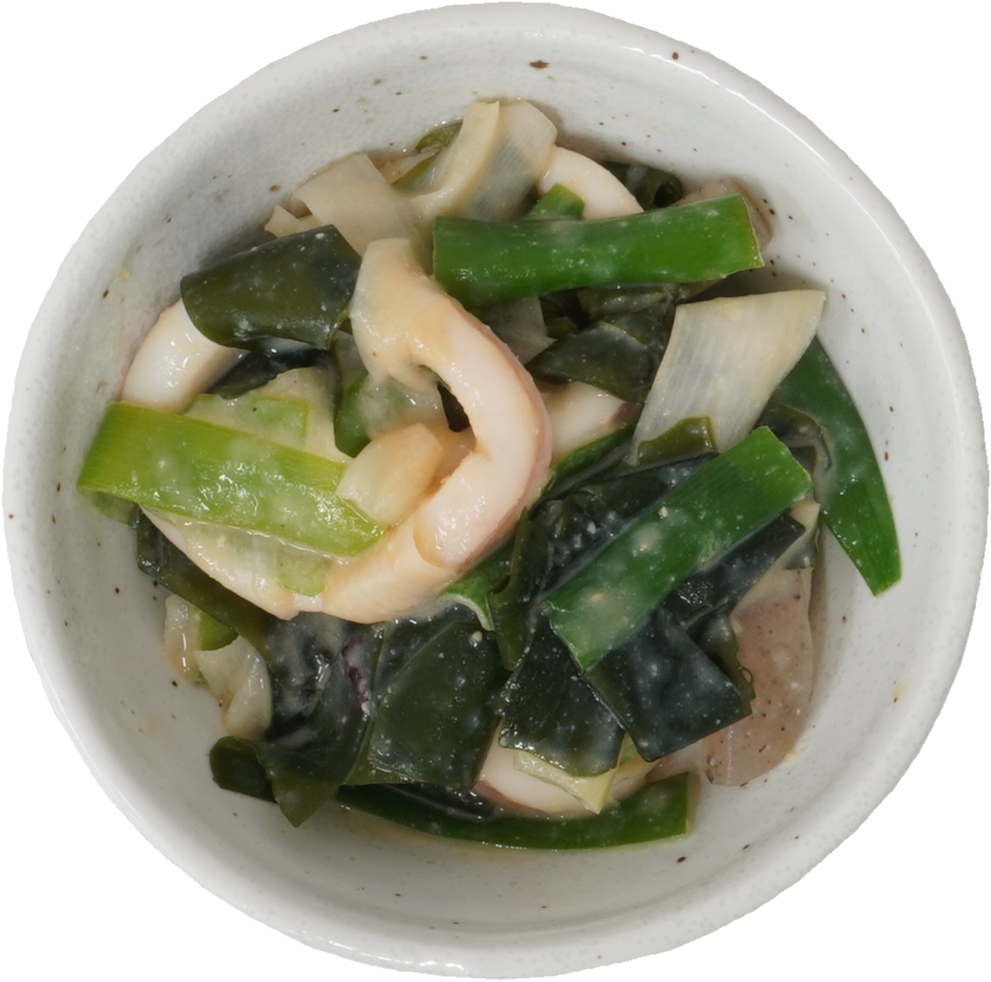 わかめとねぎの酢みそ和え｜商用可フリー画像・背景透過