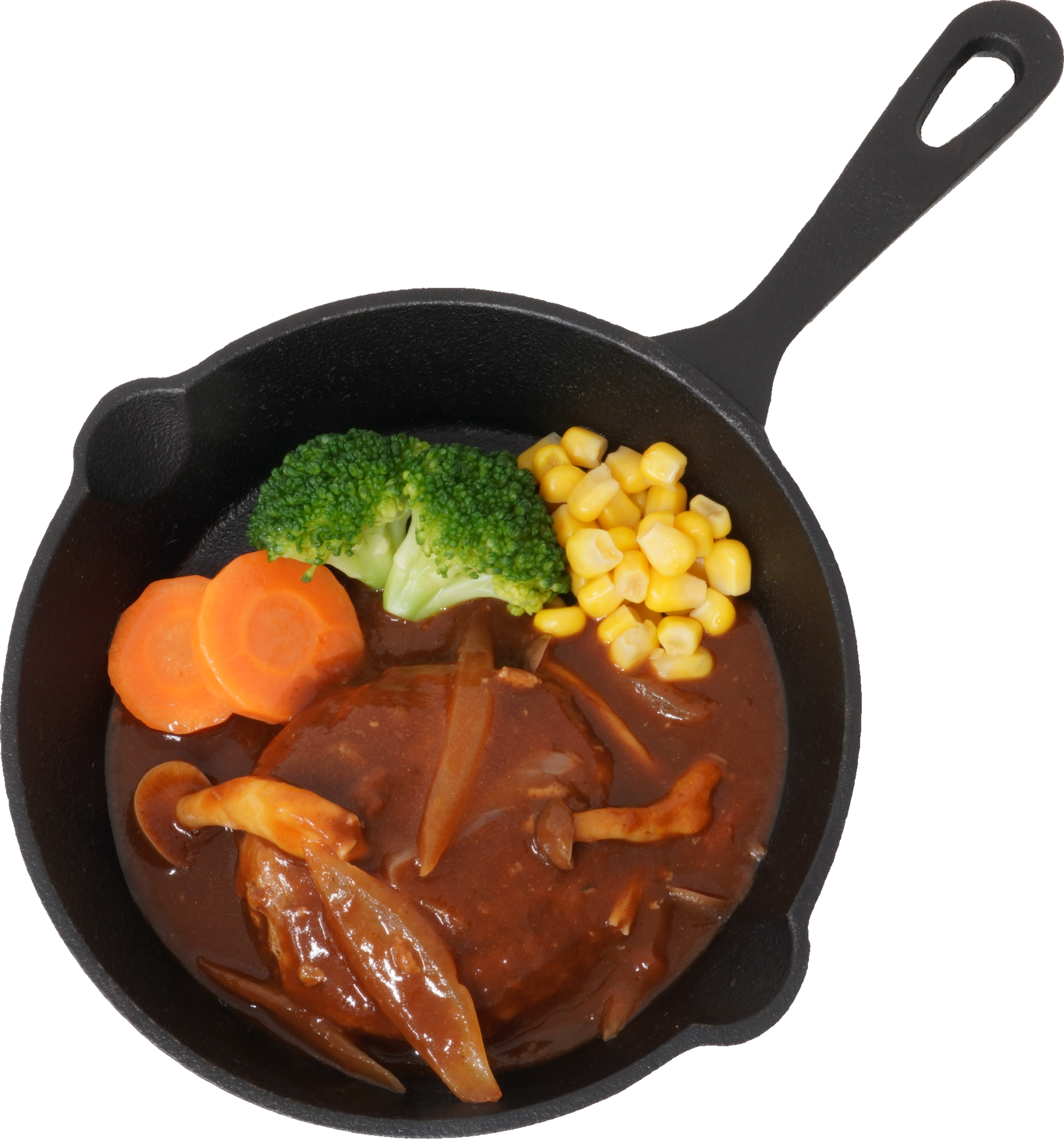 煮込みハンバーグ｜商用可フリー画像・背景透過