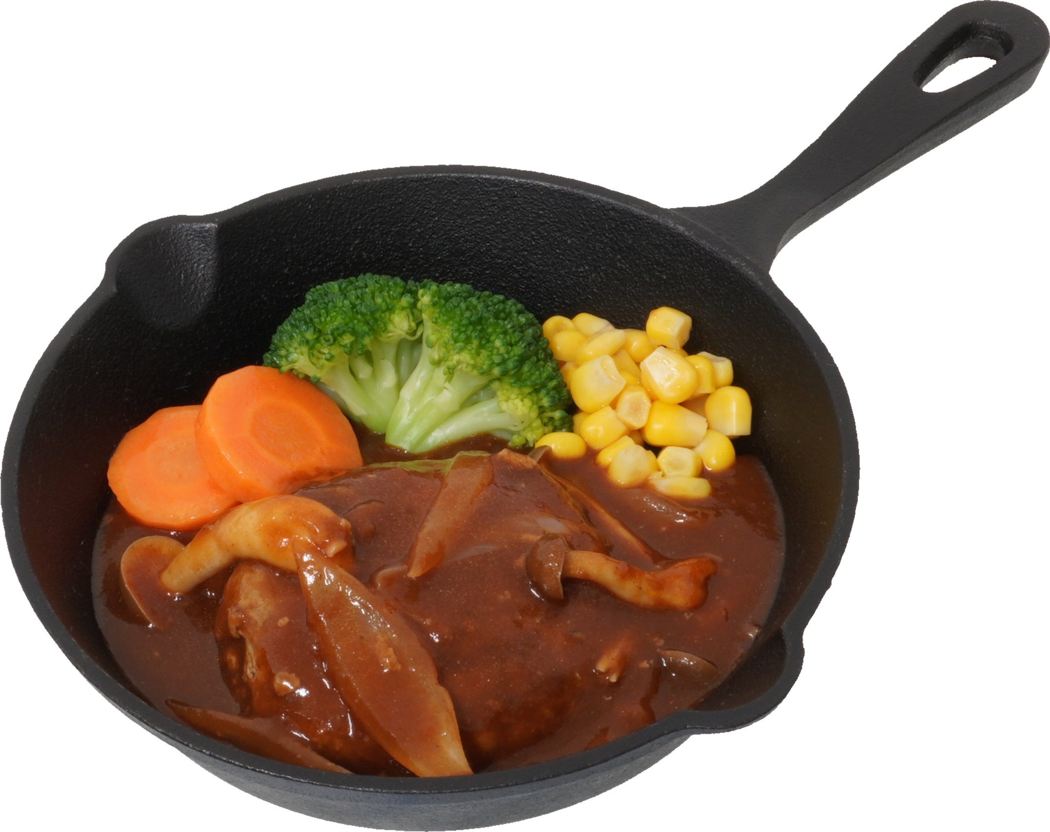 煮込みハンバーグ｜商用可フリー画像・背景透過