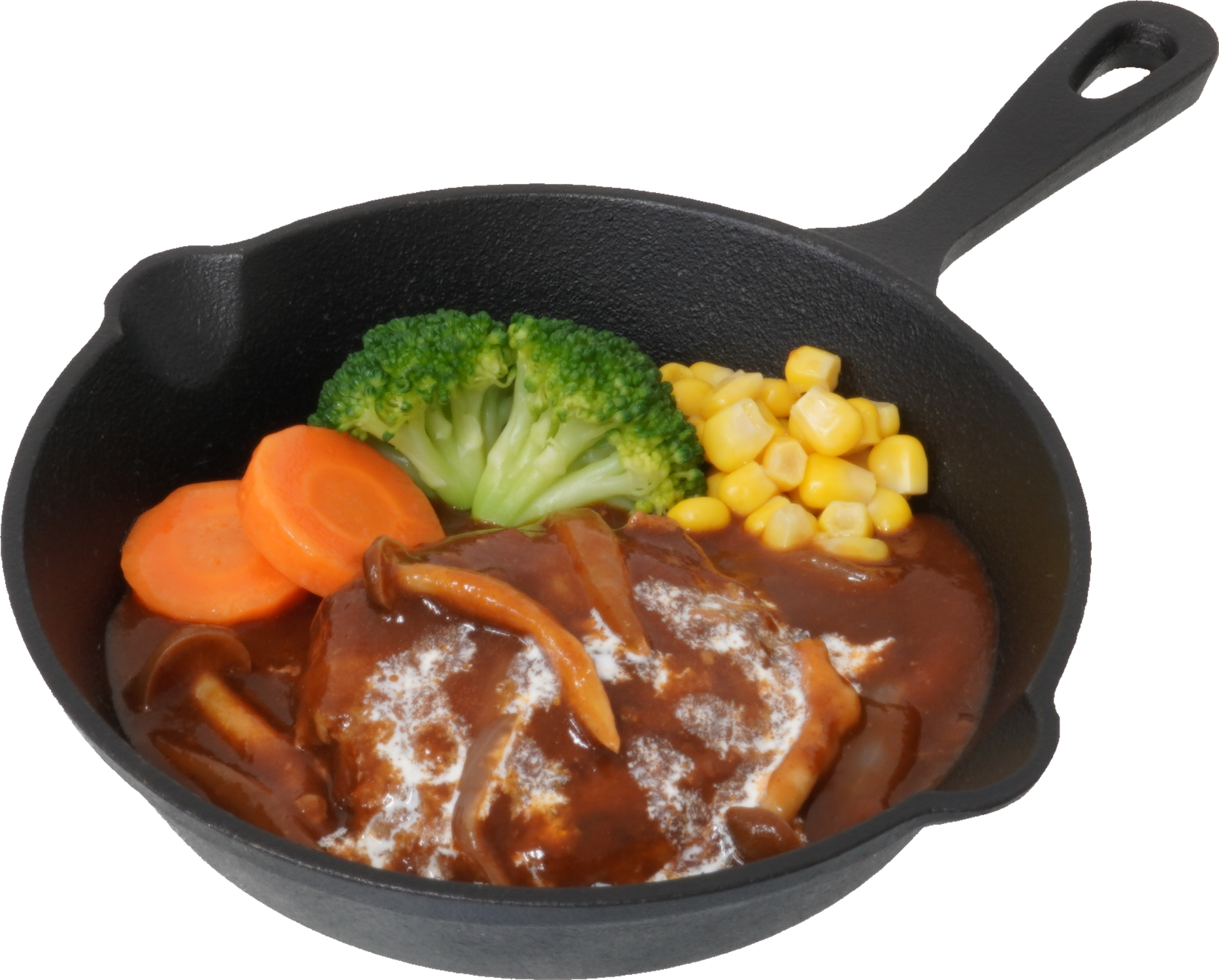 煮込みハンバーグ｜商用可フリー画像・背景透過