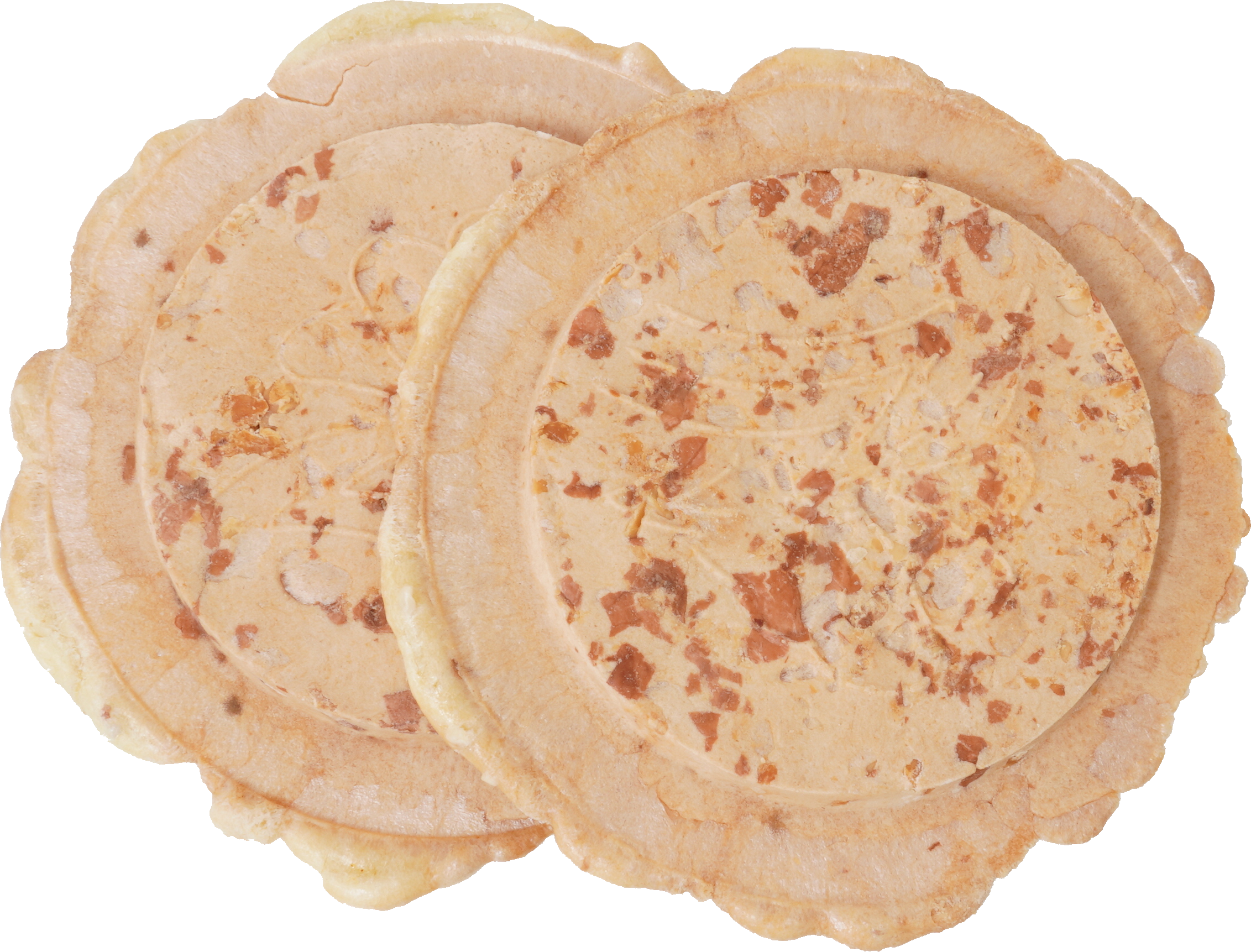 南部せんべい（落花生入り）｜商用可フリー画像・背景透過