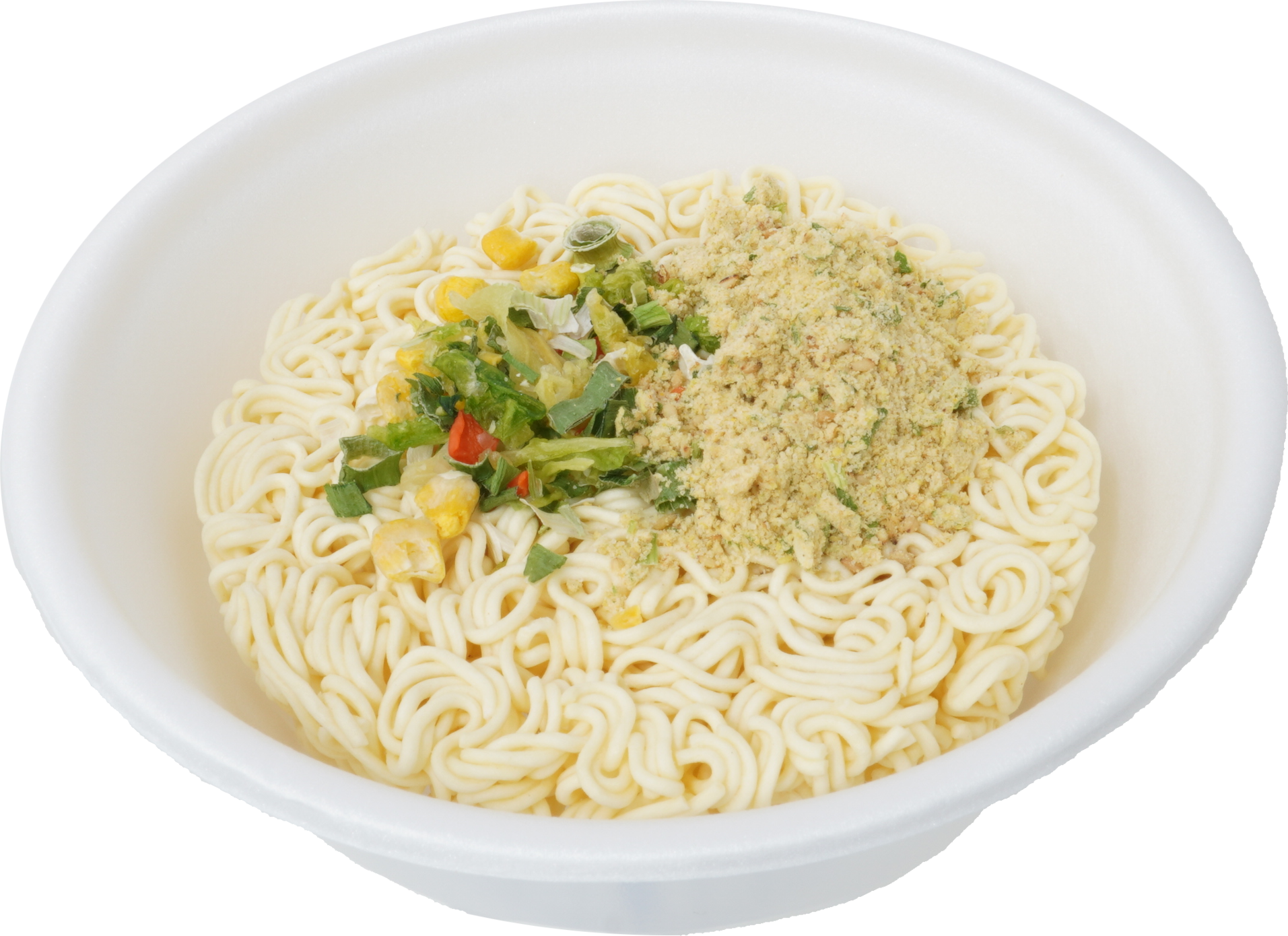 中華スタイル即席カップめん（油揚げ・塩味・乾）｜商用可フリー画像・背景透過