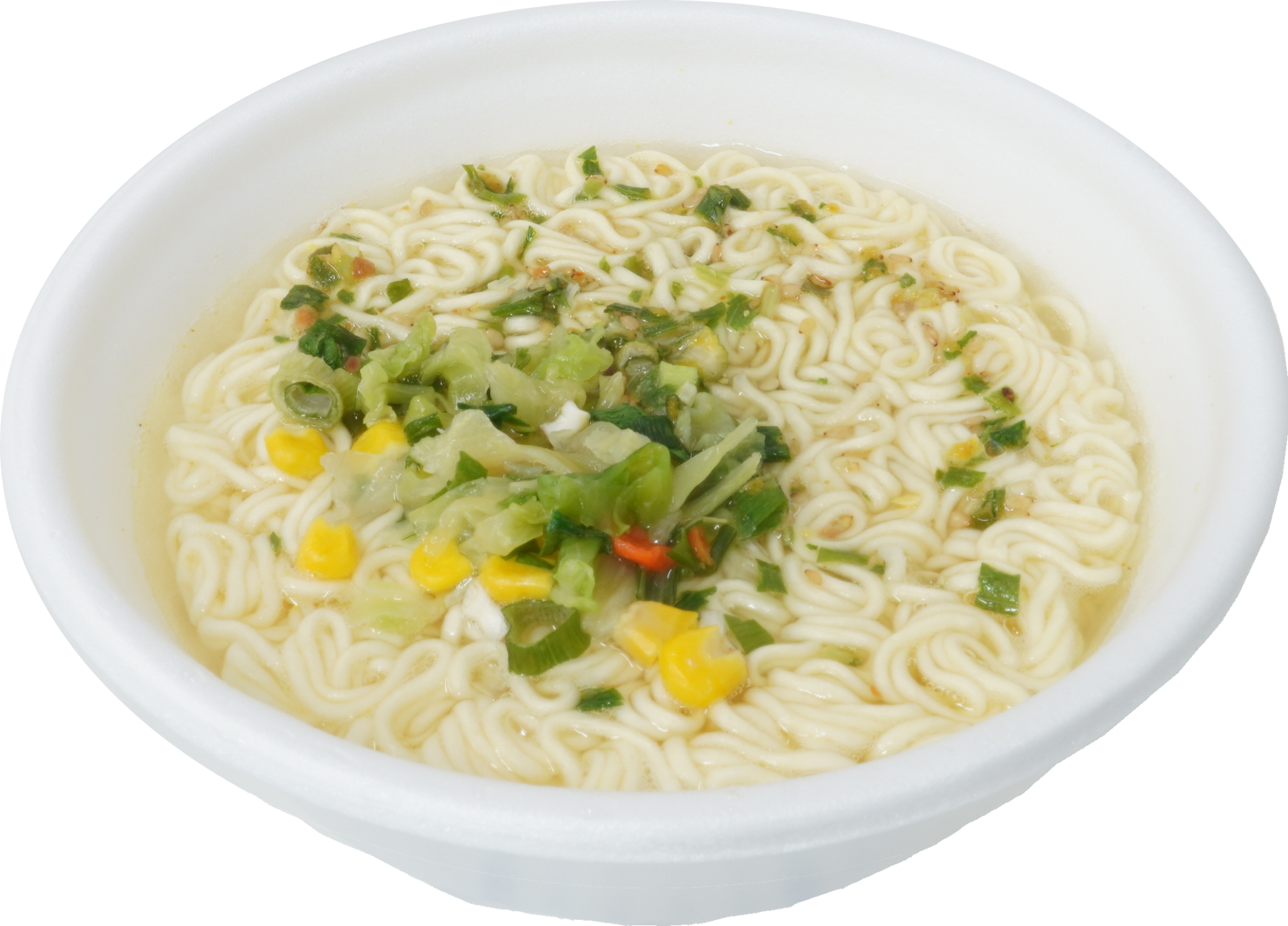 中華スタイル即席カップめん（油揚げ・塩味・乾）｜商用可フリー画像・背景透過